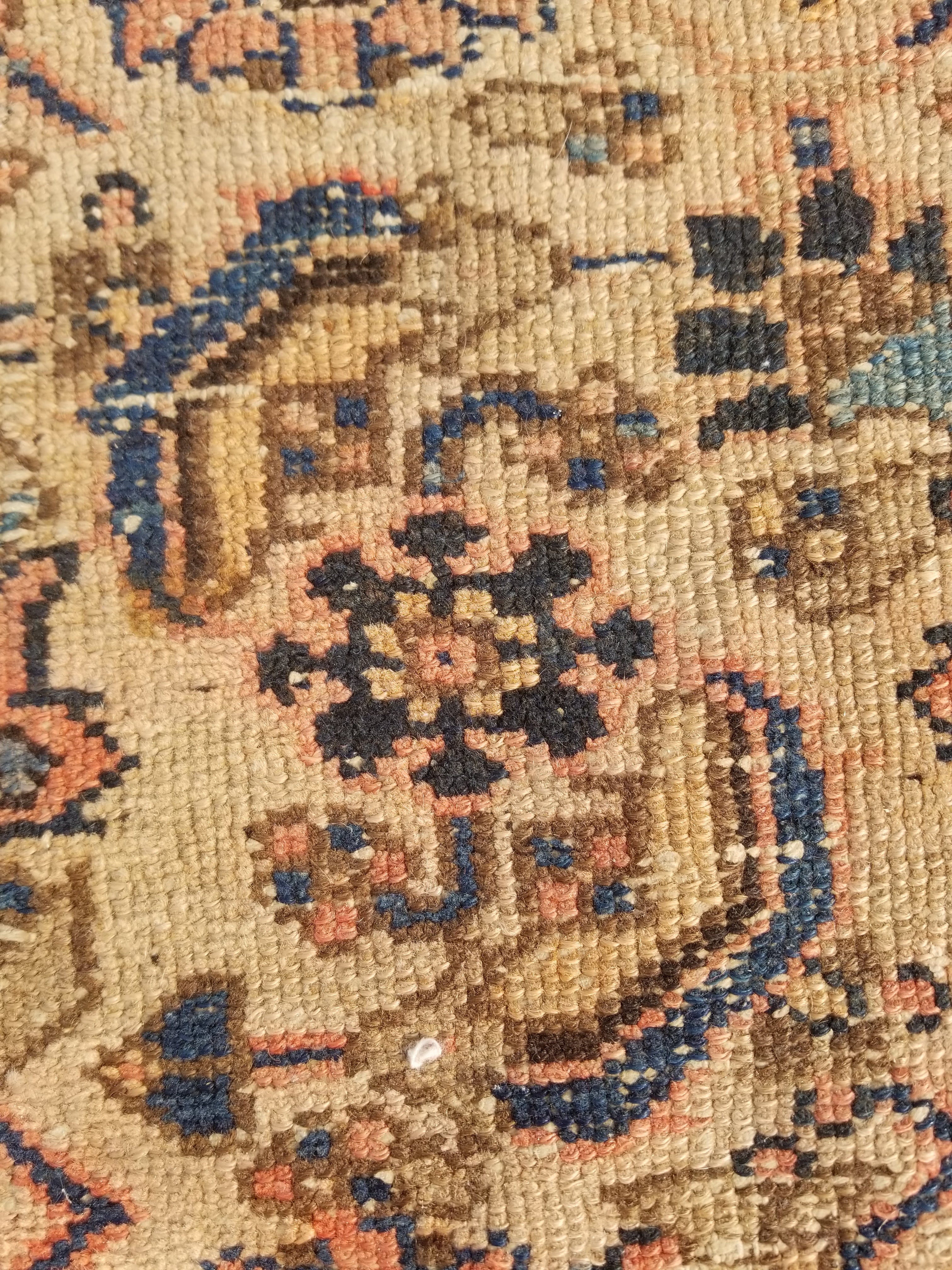 Distressed Antique Traditional Handmade Oriental Wool Multicolor Rug 175x109cm