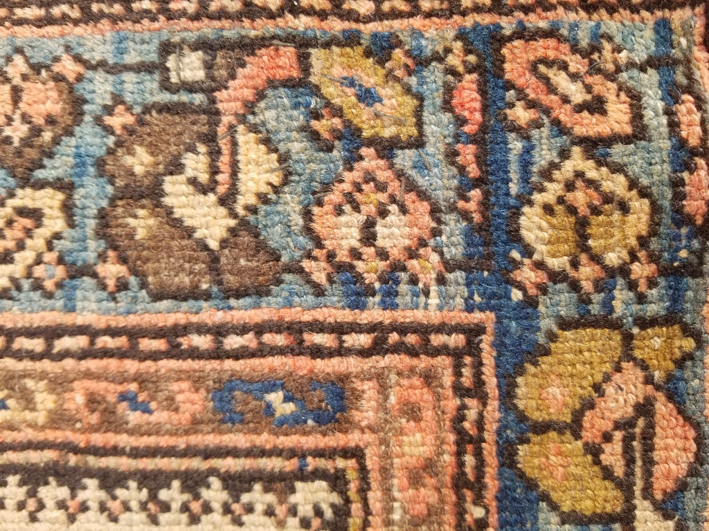 Distressed Antique Traditional Handmade Oriental Wool Multicolor Rug 175x109cm