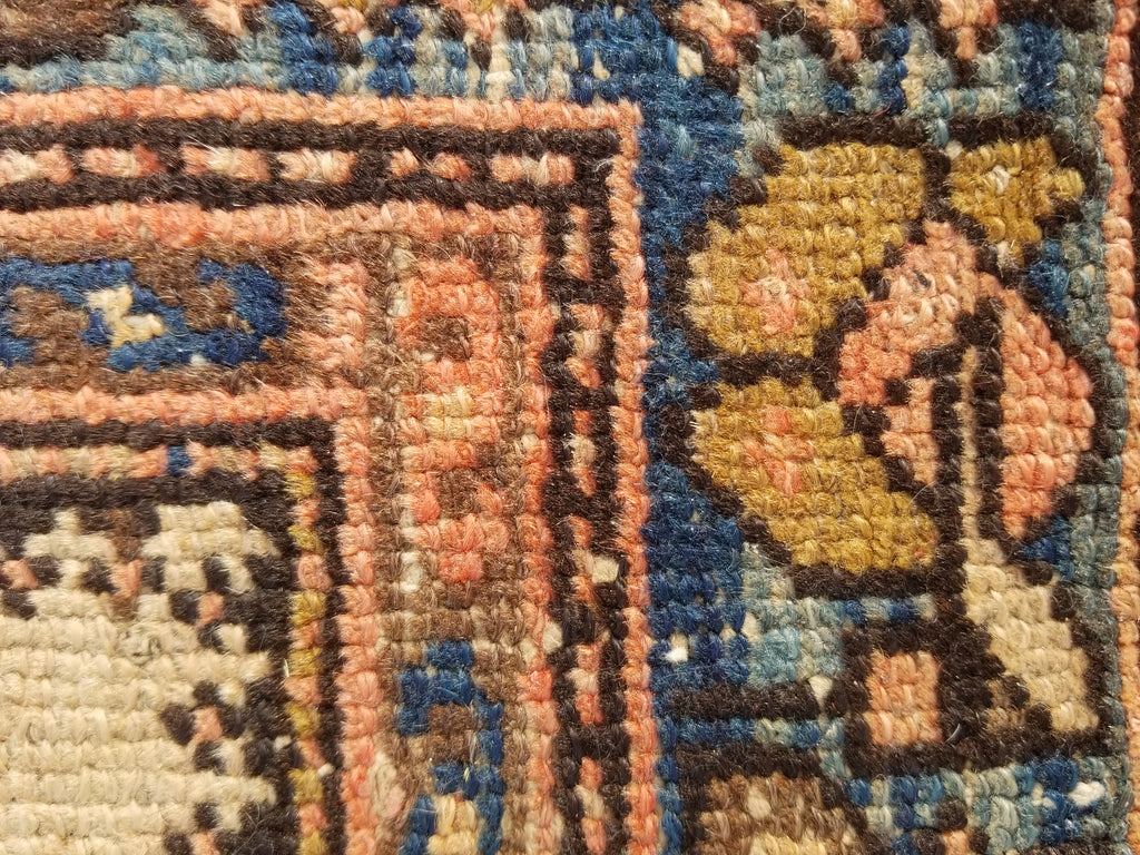 Distressed Antique Traditional Handmade Oriental Wool Multicolor Rug 175x109cm