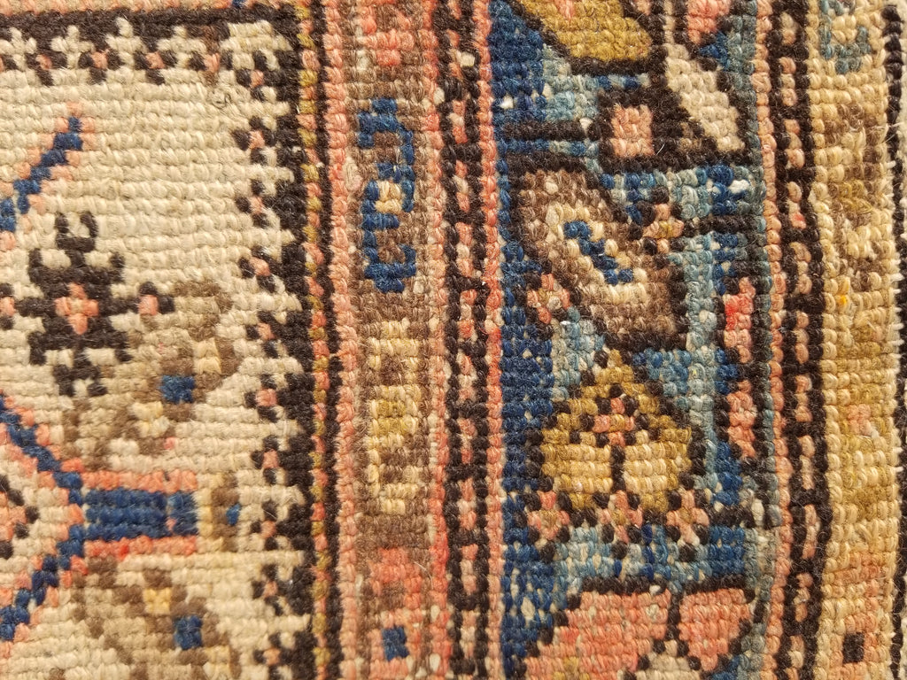 Distressed Antique Traditional Handmade Oriental Wool Multicolor Rug 175x109cm