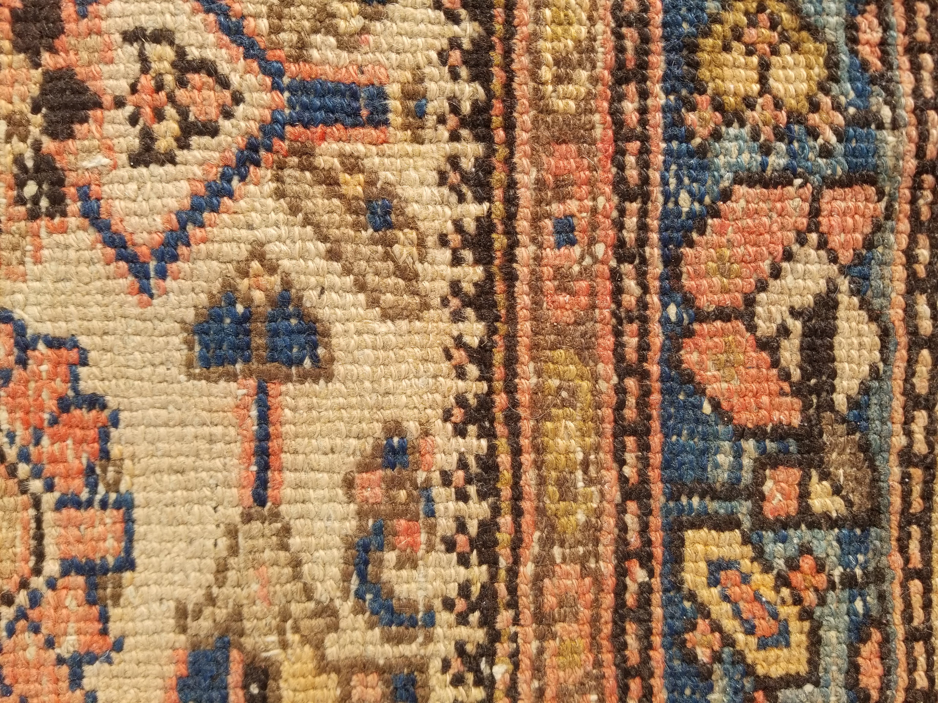 Distressed Antique Traditional Handmade Oriental Wool Multicolor Rug 175x109cm