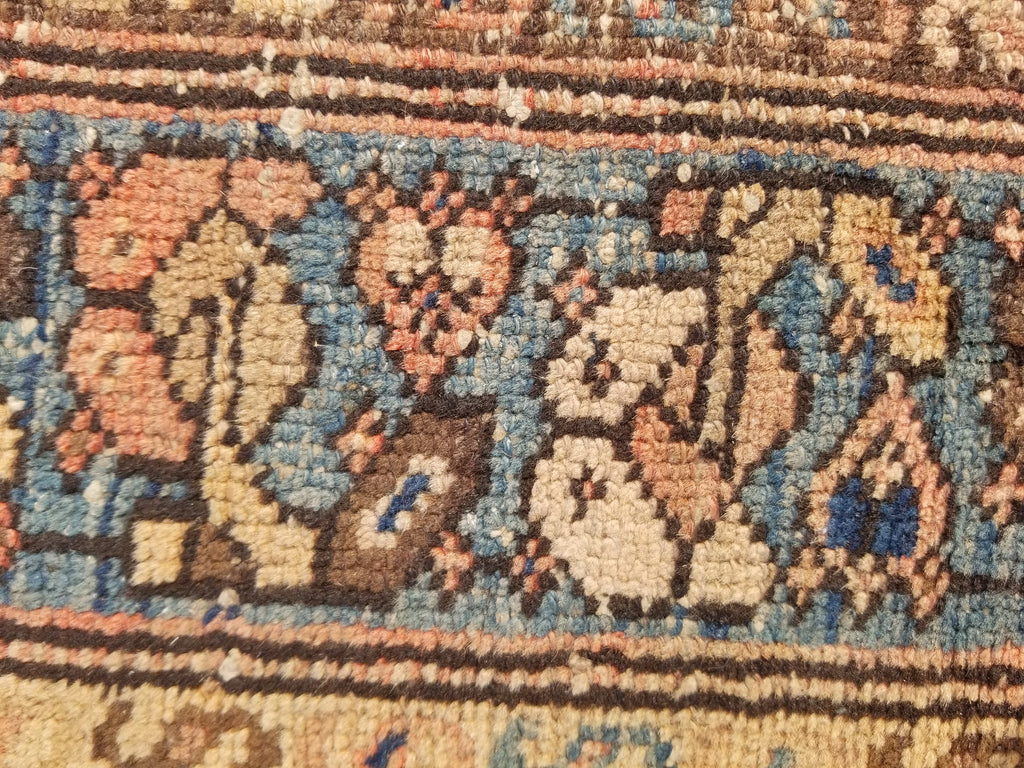Distressed Antique Traditional Handmade Oriental Wool Multicolor Rug 175x109cm
