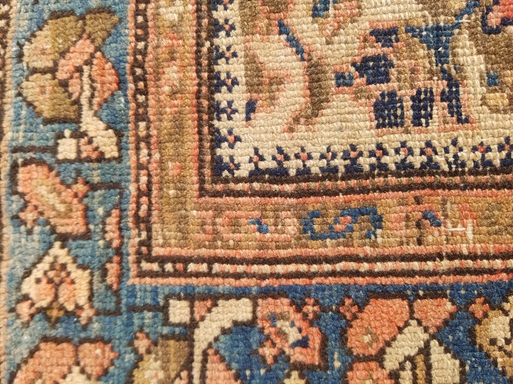 Distressed Antique Traditional Handmade Oriental Wool Multicolor Rug 175x109cm