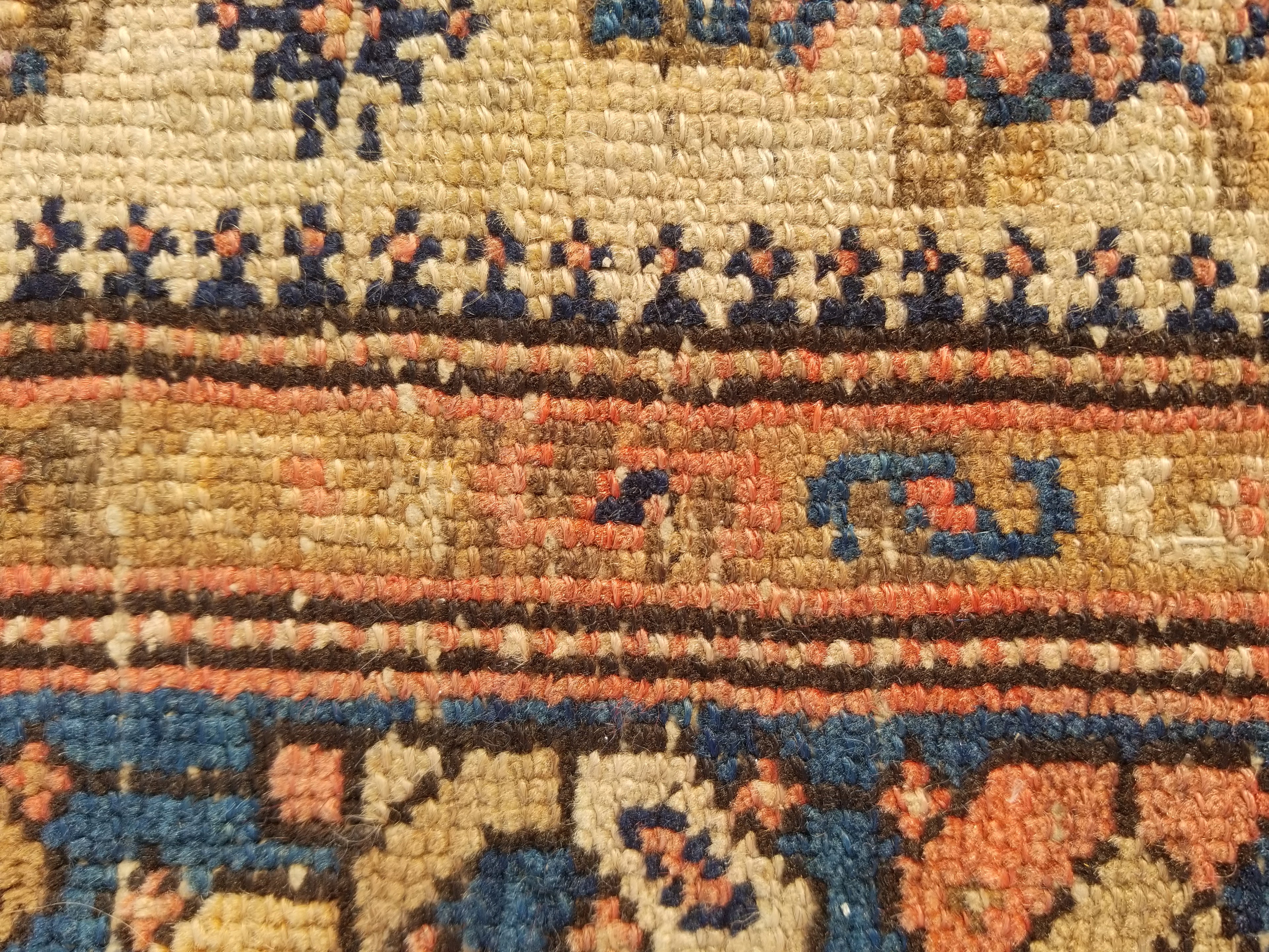 Distressed Antique Traditional Handmade Oriental Wool Multicolor Rug 175x109cm