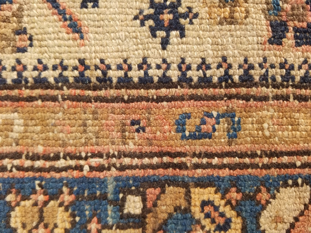 Distressed Antique Traditional Handmade Oriental Wool Multicolor Rug 175x109cm