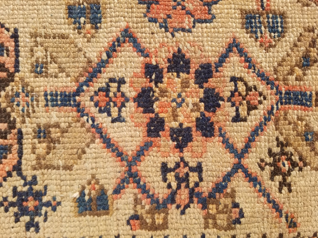 Distressed Antique Traditional Handmade Oriental Wool Multicolor Rug 175x109cm