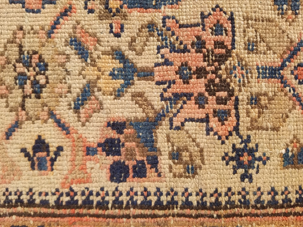 Distressed Antique Traditional Handmade Oriental Wool Multicolor Rug 175x109cm