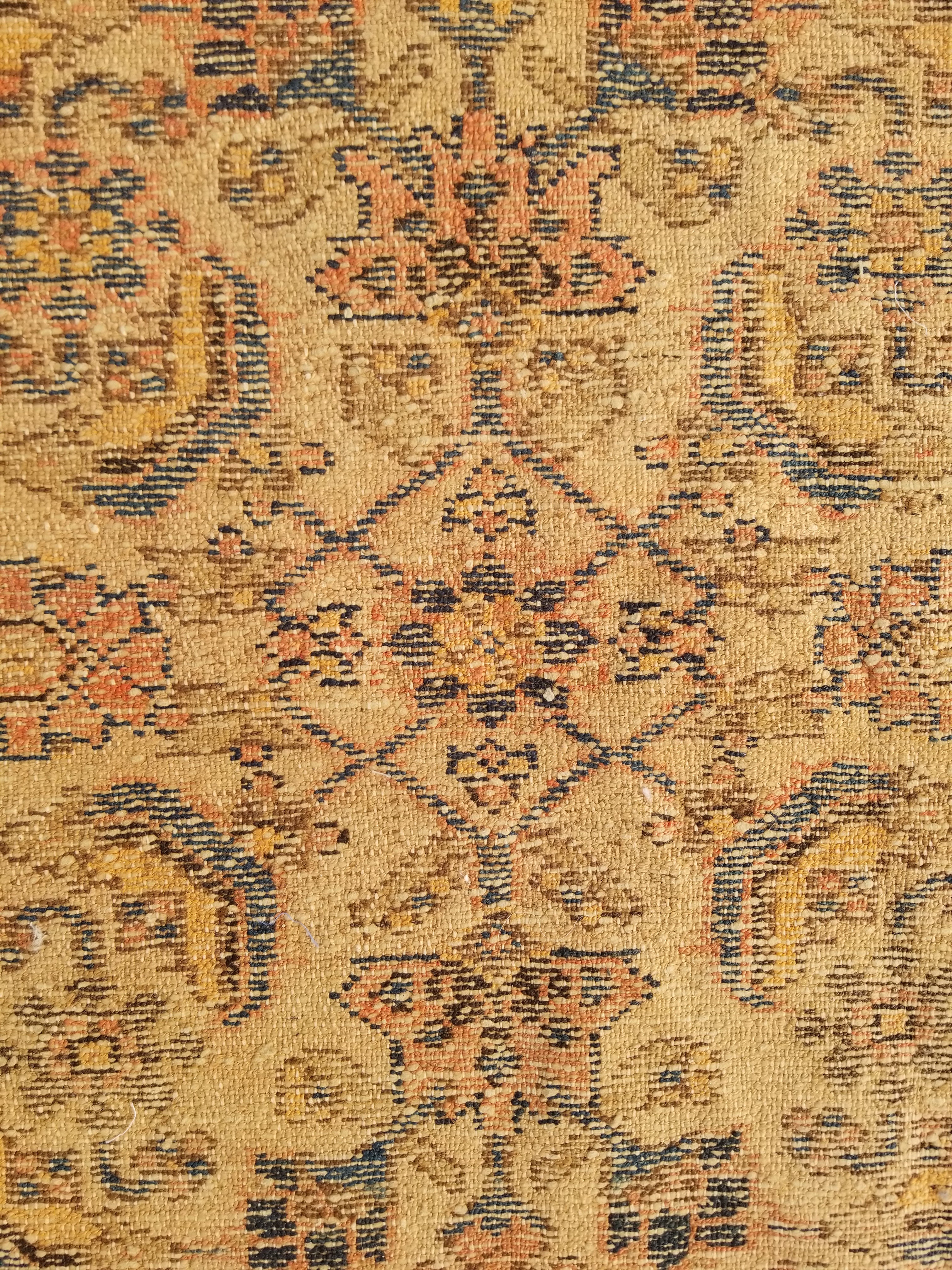 Distressed Antique Traditional Handmade Oriental Wool Multicolor Rug 175x109cm
