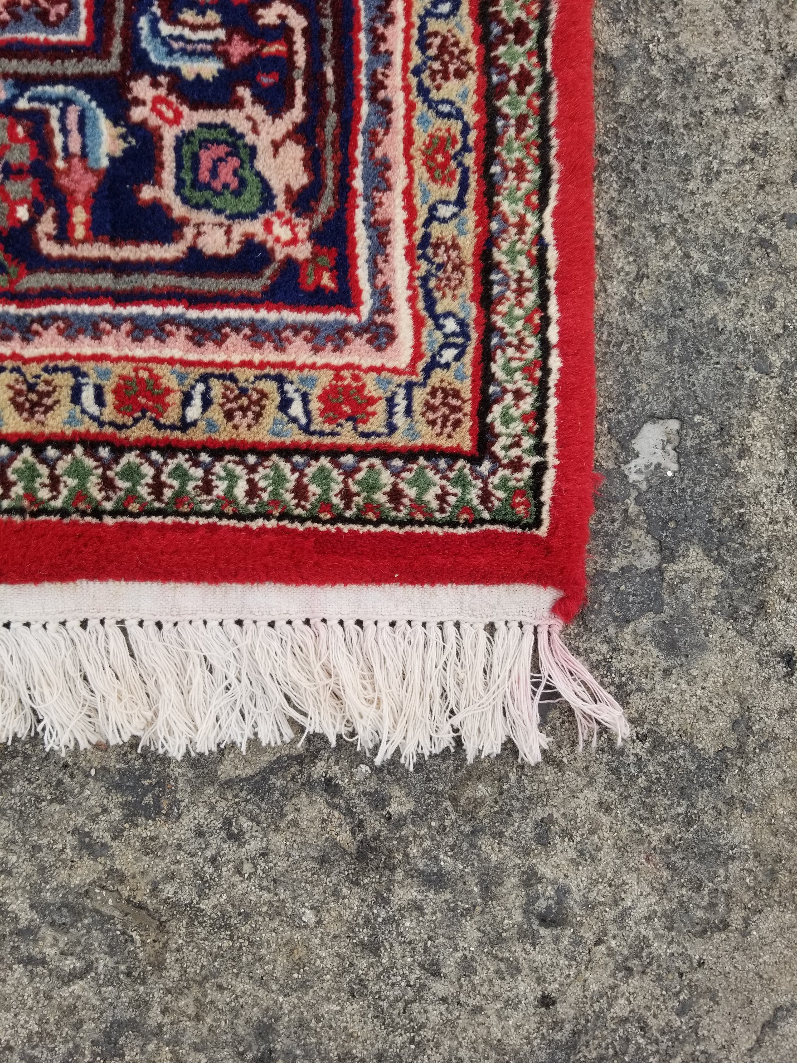Vintage Traditional Handmade Bidjar Wool Multicolor Rug 236x170cm