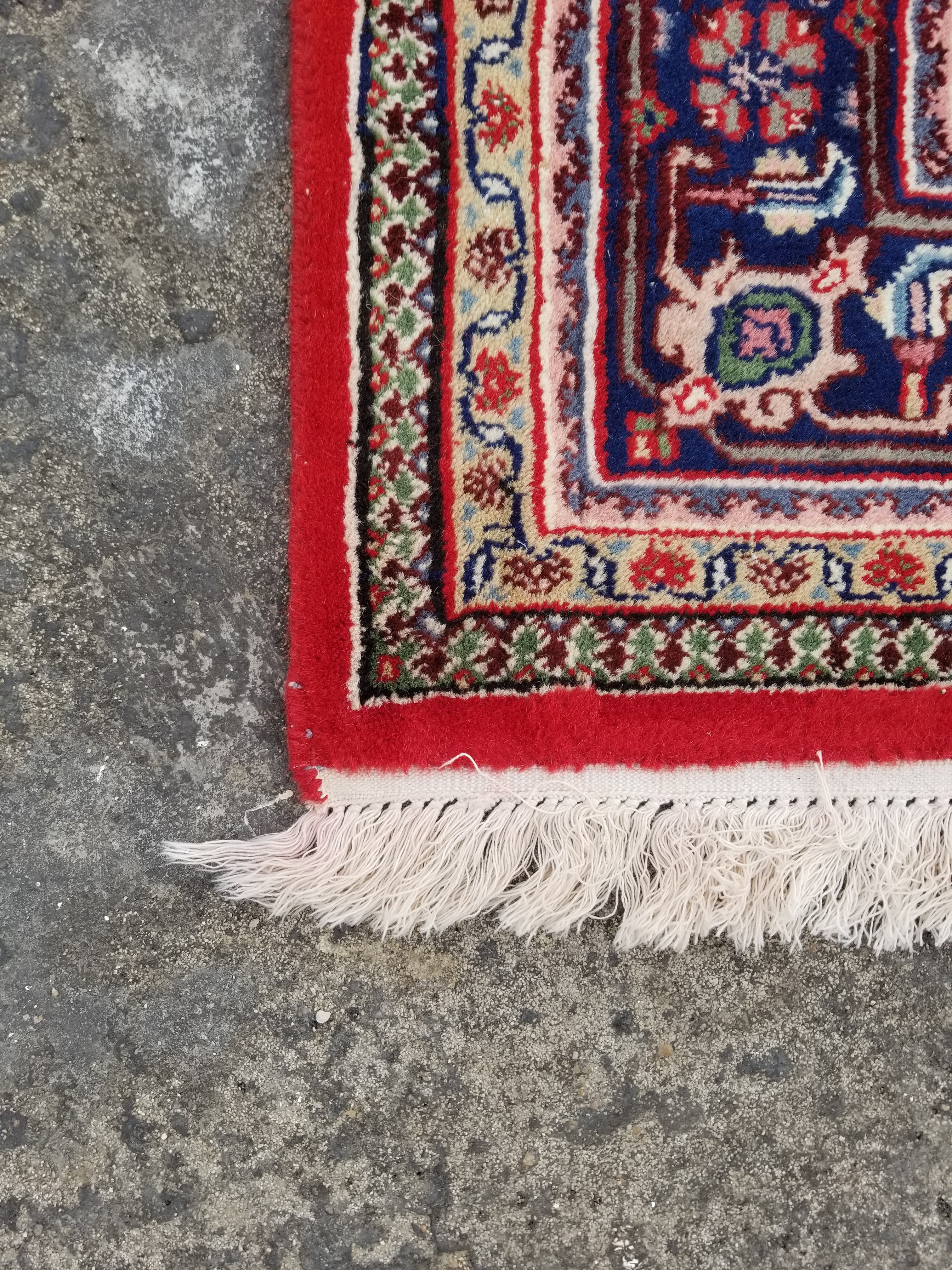 Vintage Traditional Handmade Bidjar Wool Multicolor Rug 236x170cm