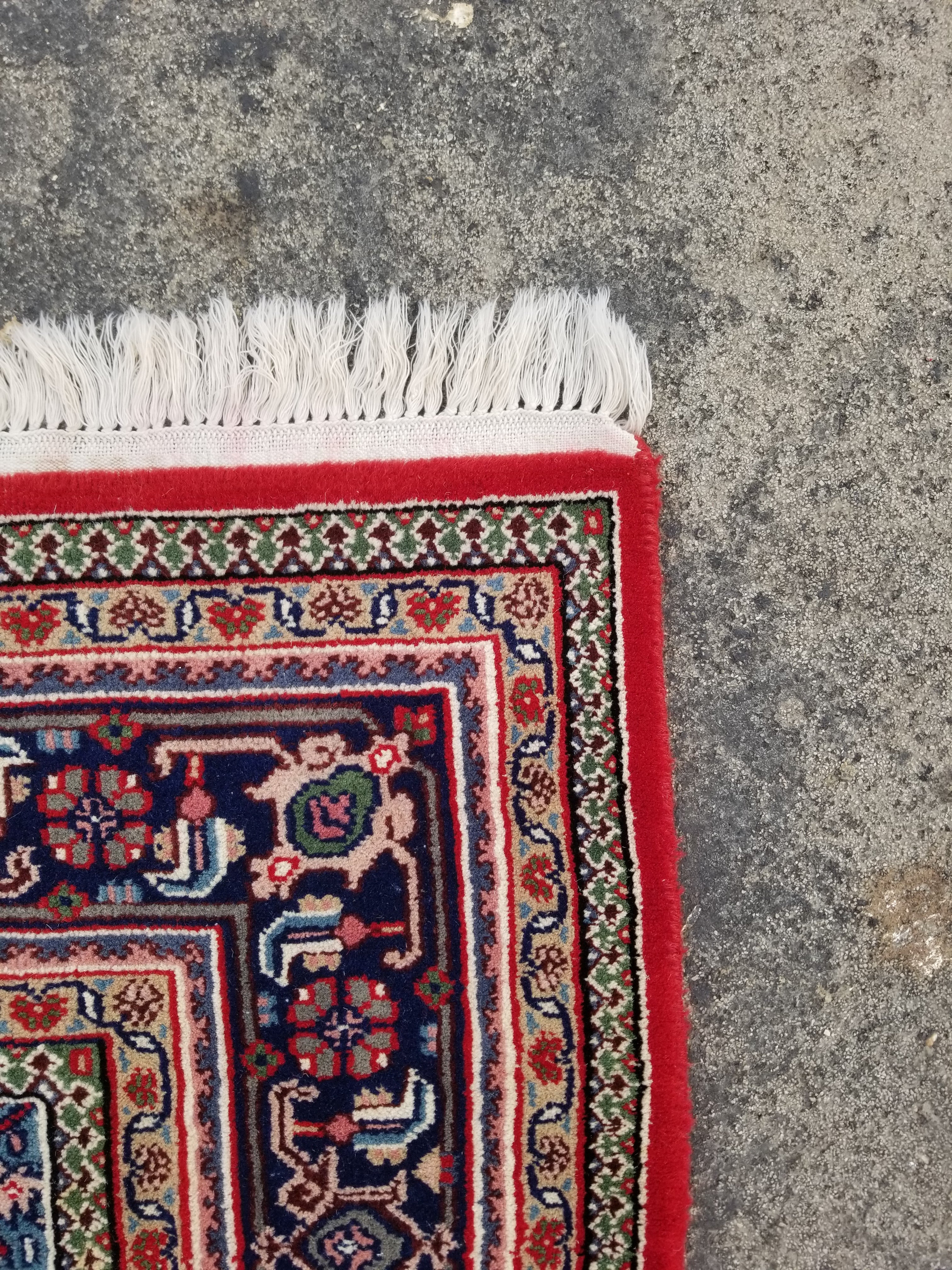 Vintage Traditional Handmade Bidjar Wool Multicolor Rug 236x170cm