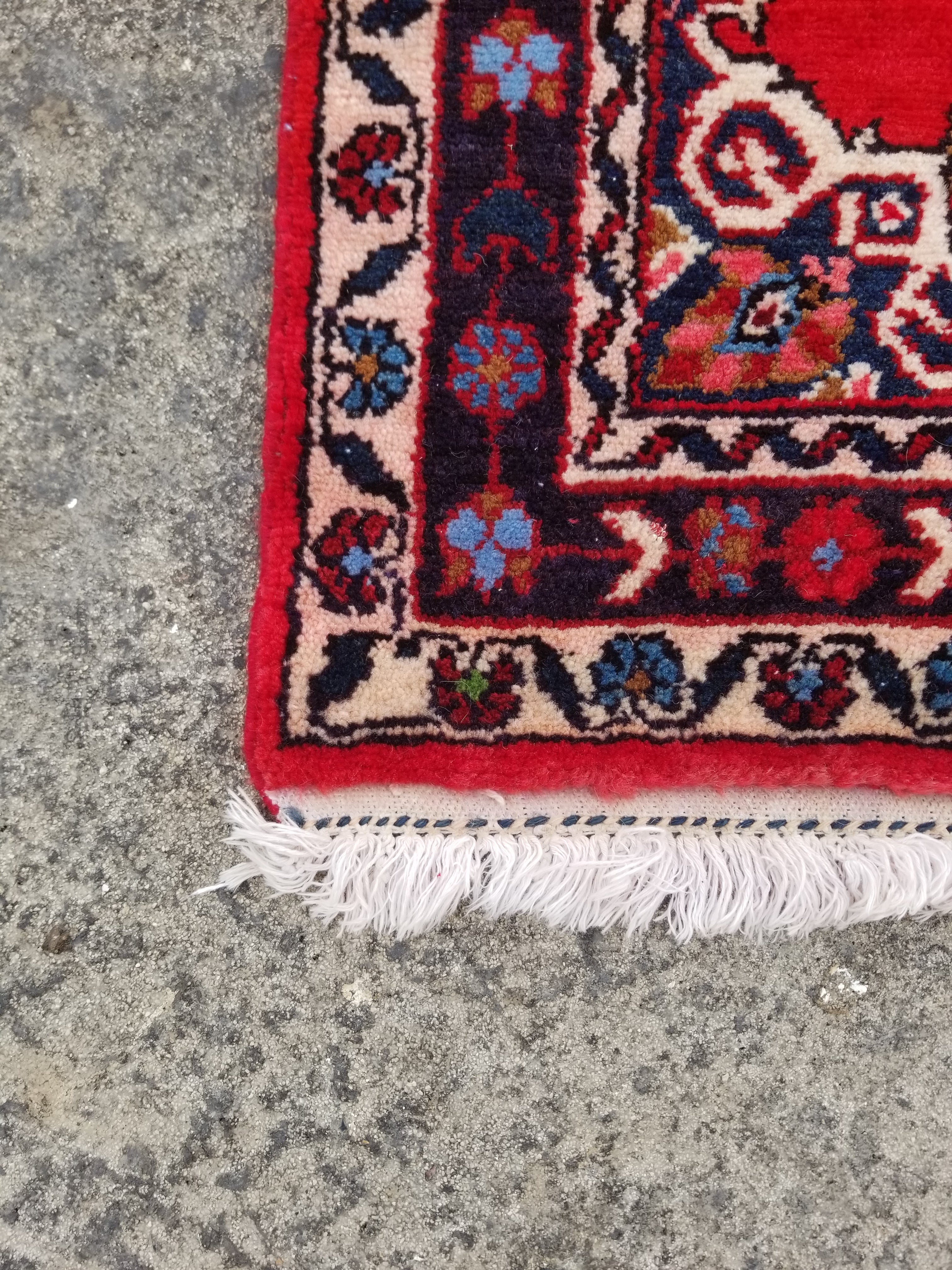 Vintage Traditional Handmade Arak Wool Multicolor Hallway Runner Rug 393x81cm