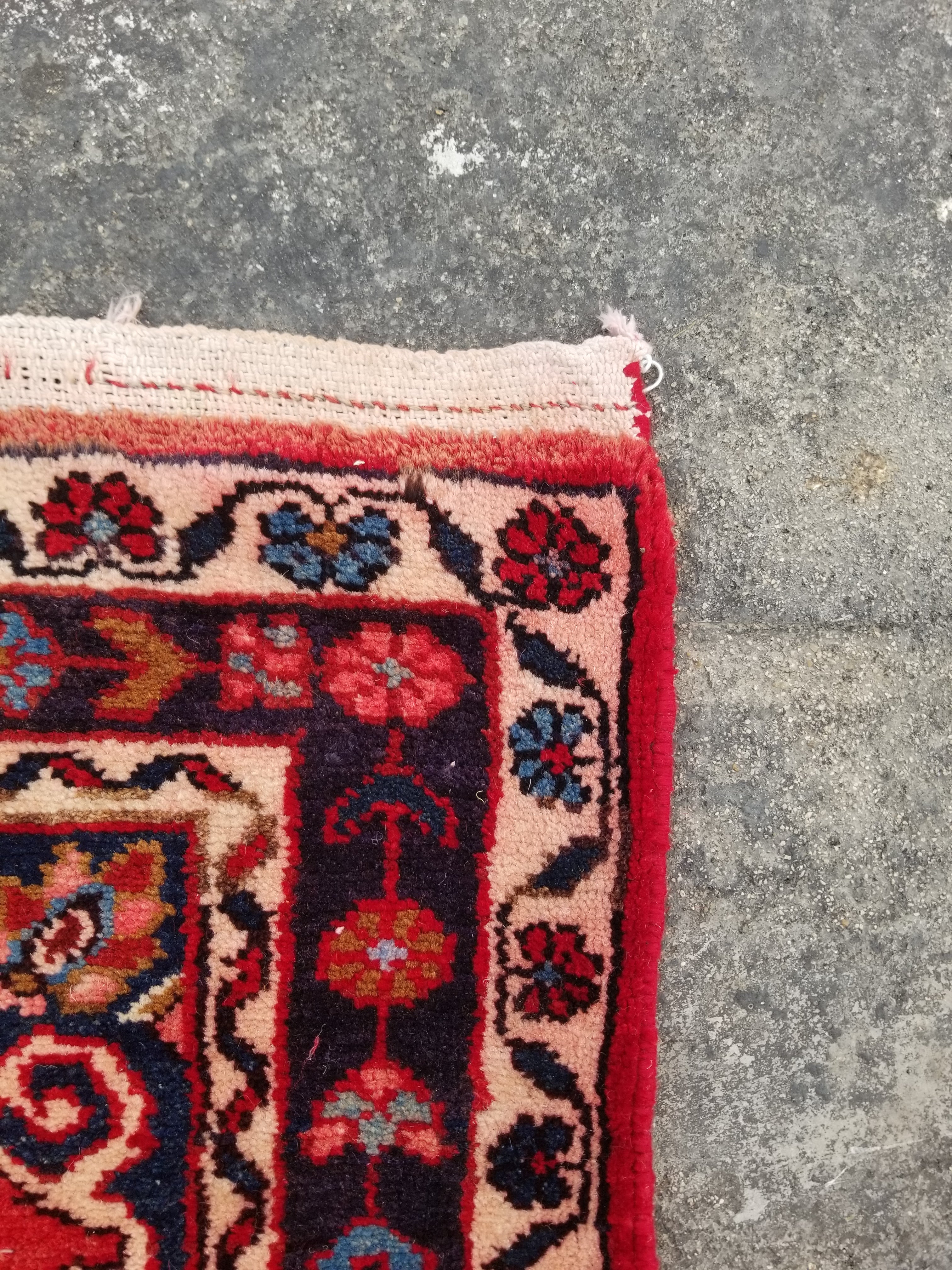 Vintage Traditional Handmade Arak Wool Multicolor Hallway Runner Rug 393x81cm