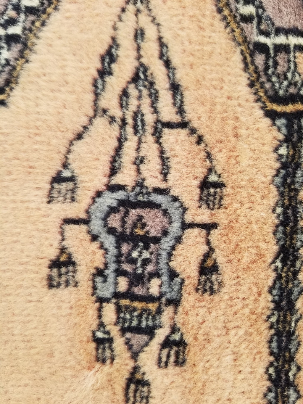 Vintage Traditional Handmade Afghan Medallion Design Wool Doormat 89x48cm