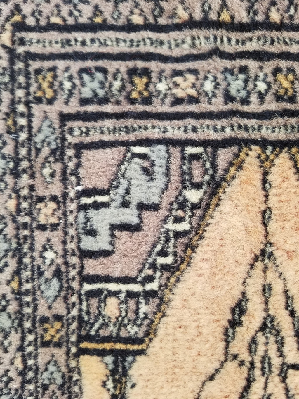 Vintage Traditional Handmade Afghan Medallion Design Wool Doormat 89x48cm