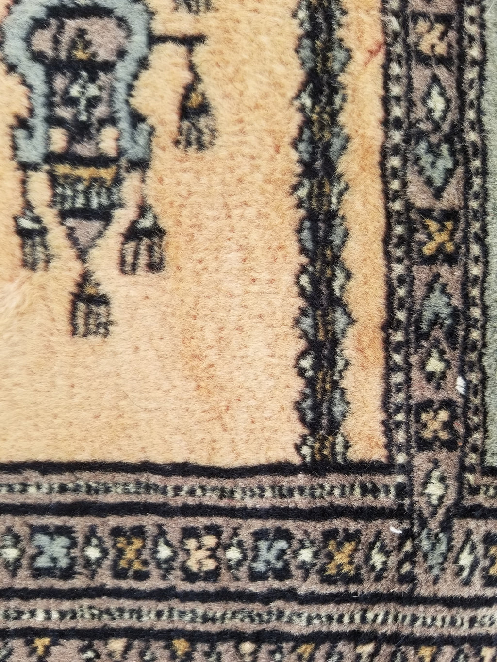 Vintage Traditional Handmade Afghan Medallion Design Wool Doormat 89x48cm