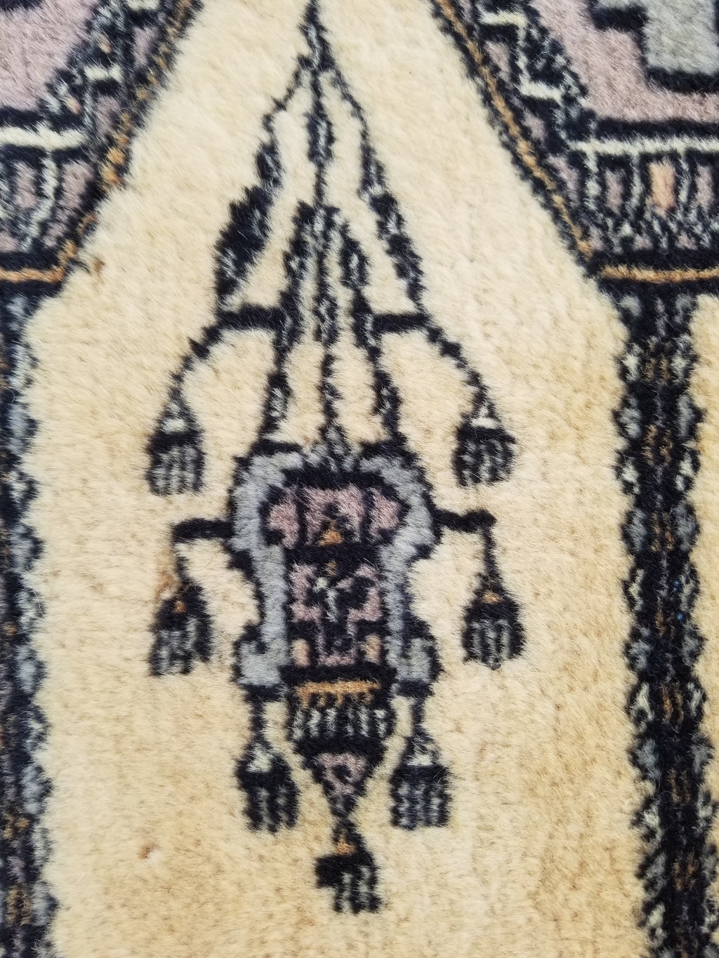 Vintage Traditional Handmade Afghan Medallion Design Wool Doormat 89x48cm