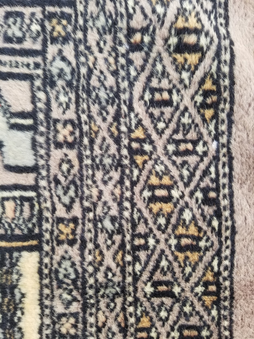 Vintage Traditional Handmade Afghan Medallion Design Wool Doormat 89x48cm