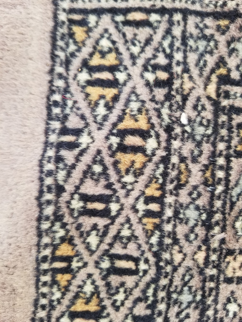 Vintage Traditional Handmade Afghan Medallion Design Wool Doormat 89x48cm