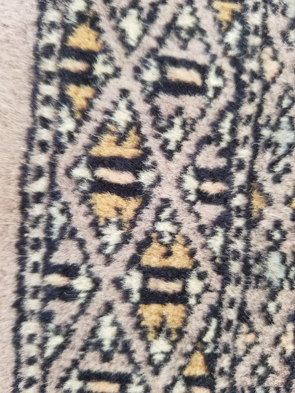 Vintage Traditional Handmade Afghan Medallion Design Wool Doormat 89x48cm