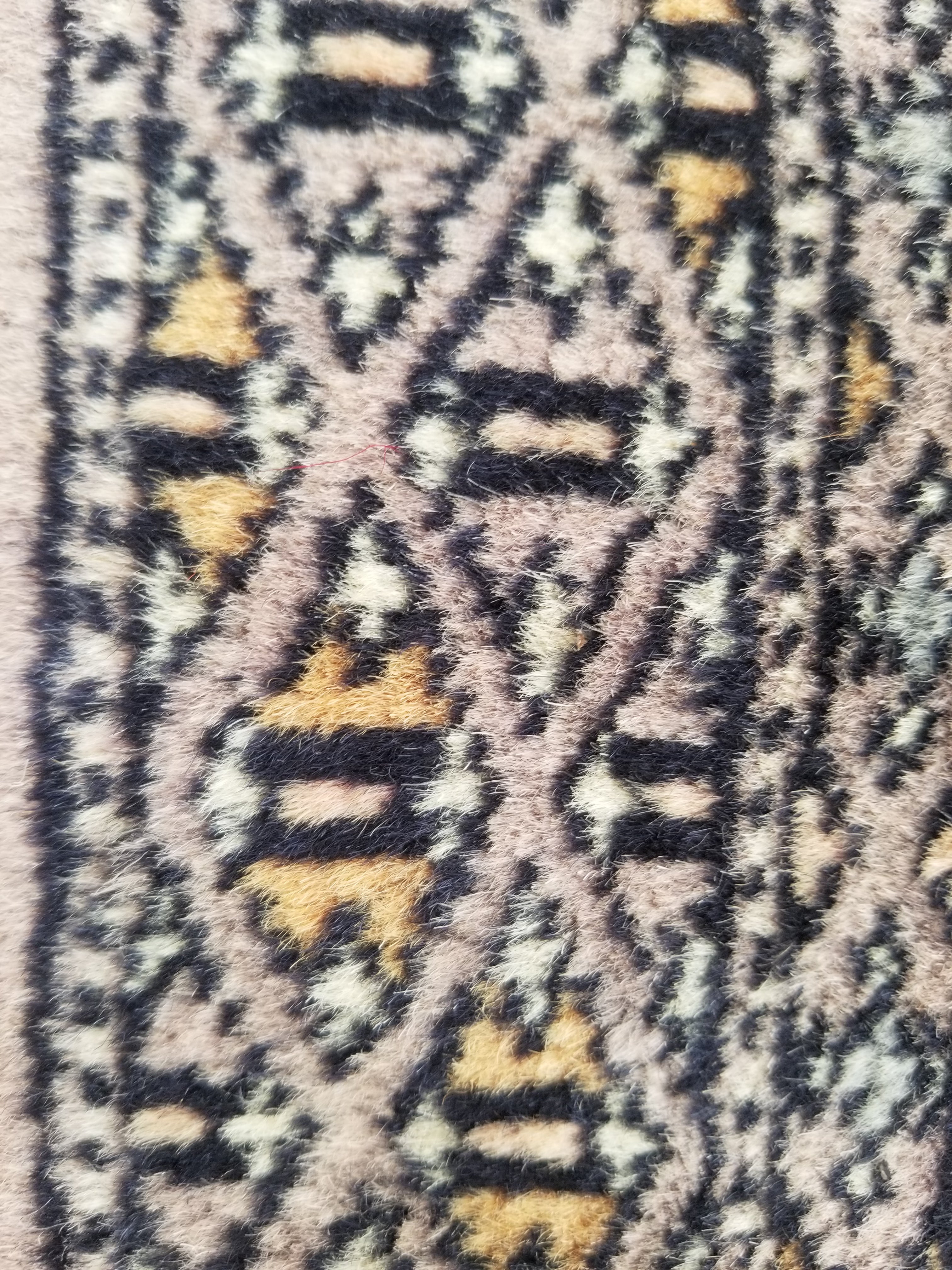 Vintage Traditional Handmade Afghan Medallion Design Wool Doormat 89x48cm