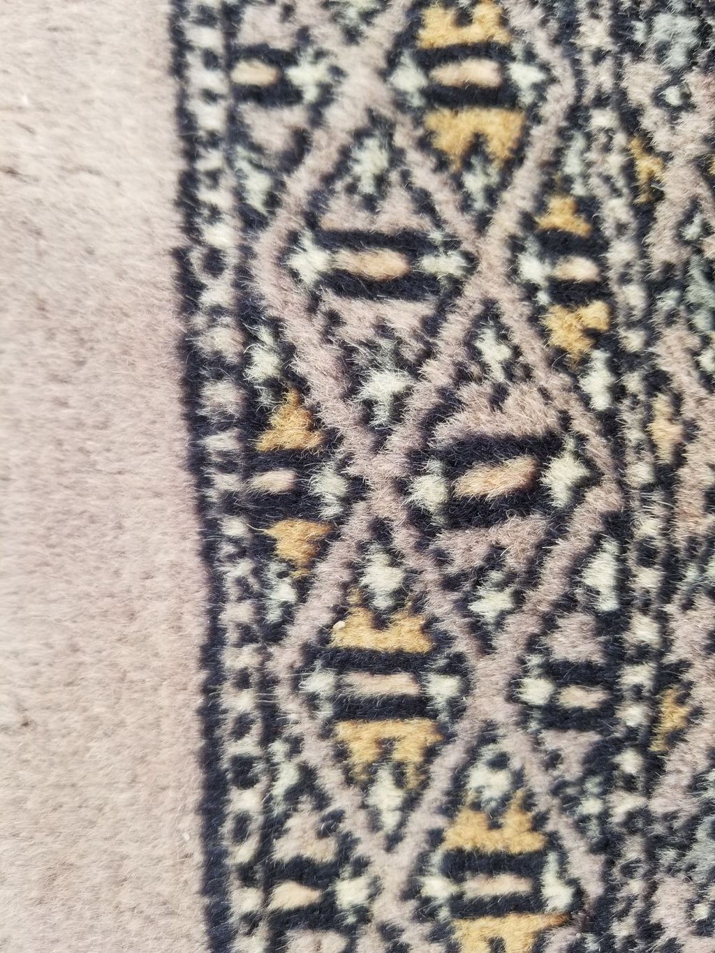 Vintage Traditional Handmade Afghan Medallion Design Wool Doormat 89x48cm