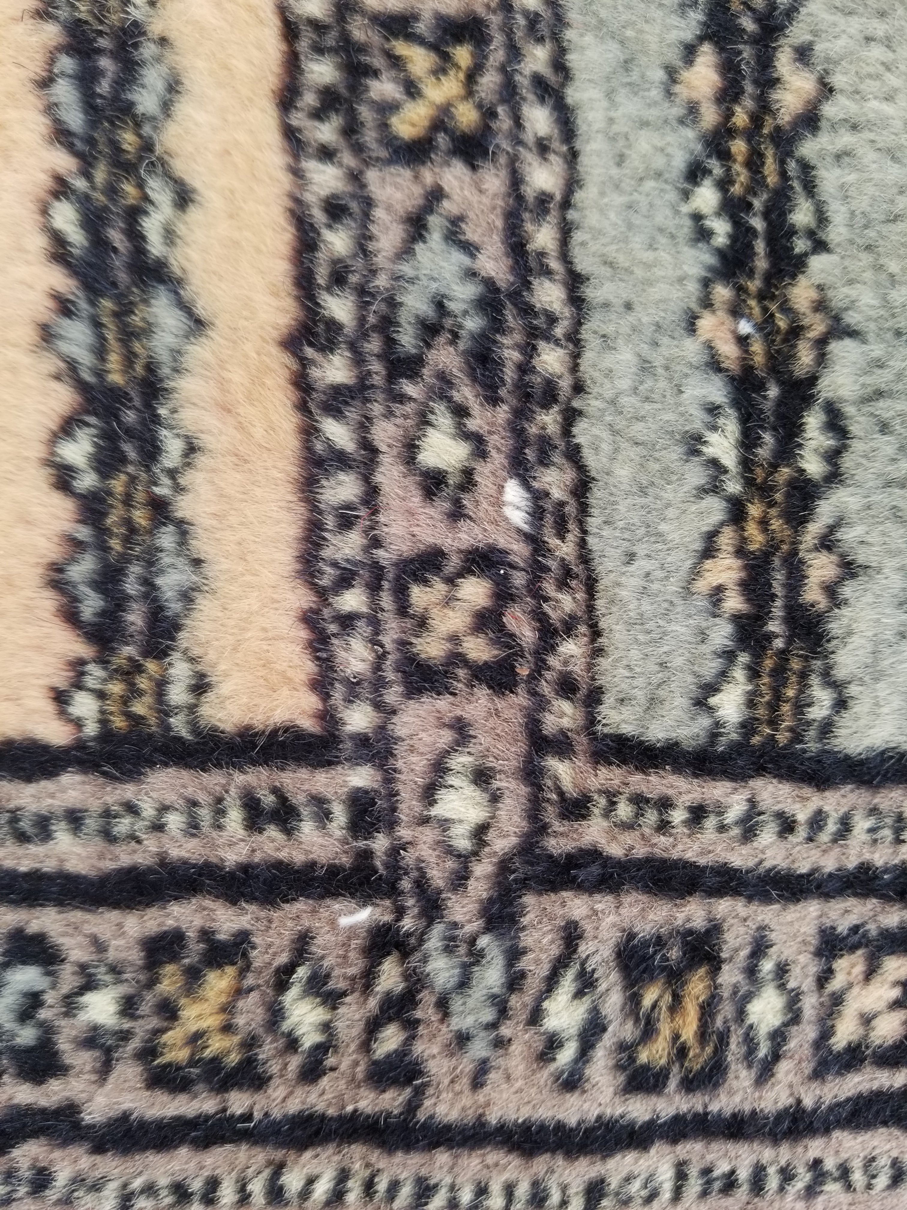 Vintage Traditional Handmade Afghan Medallion Design Wool Doormat 89x48cm