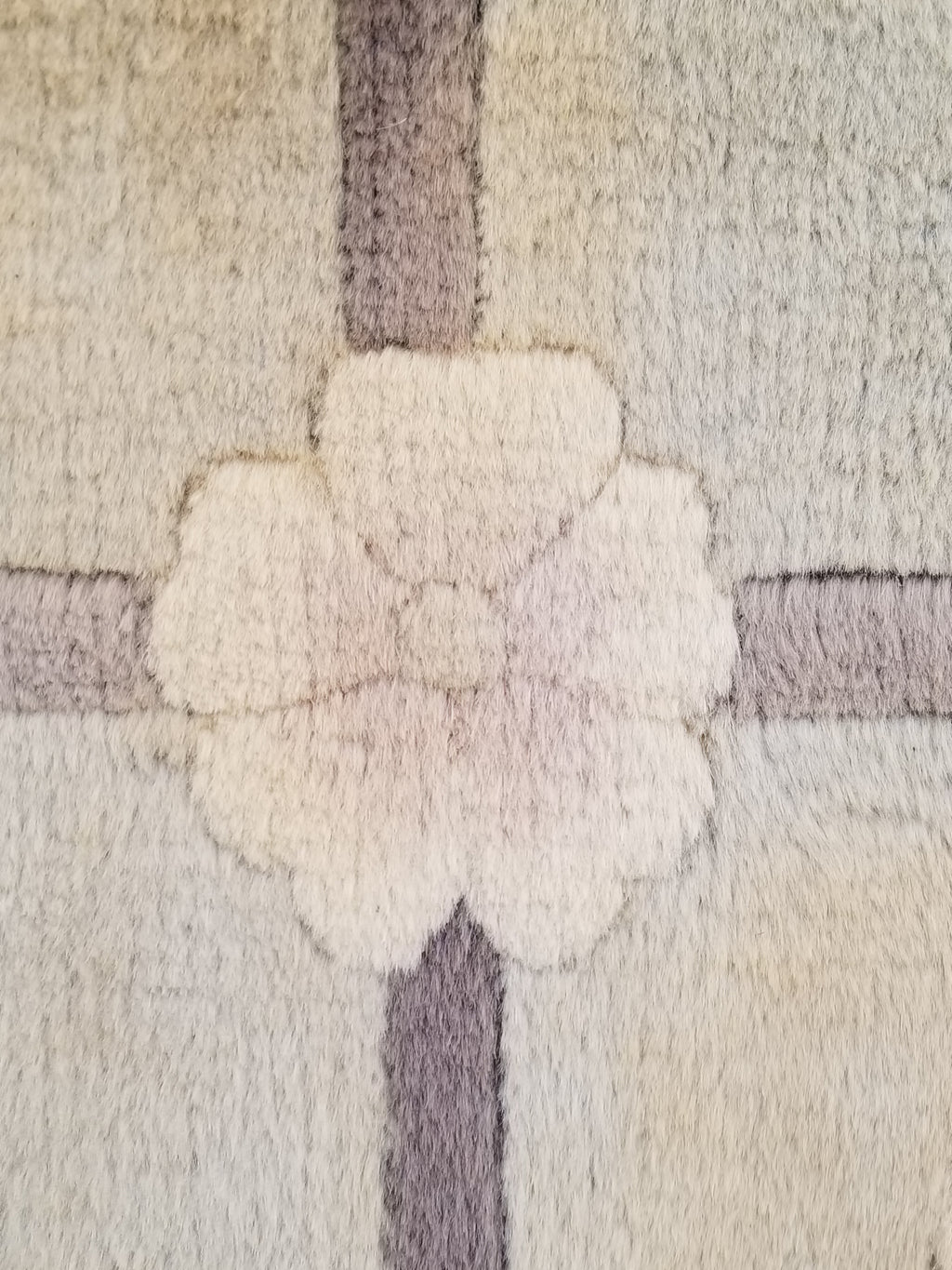 Vintage Traditional Handmade Chinese Silk Floral Beige Rug 198x137cm