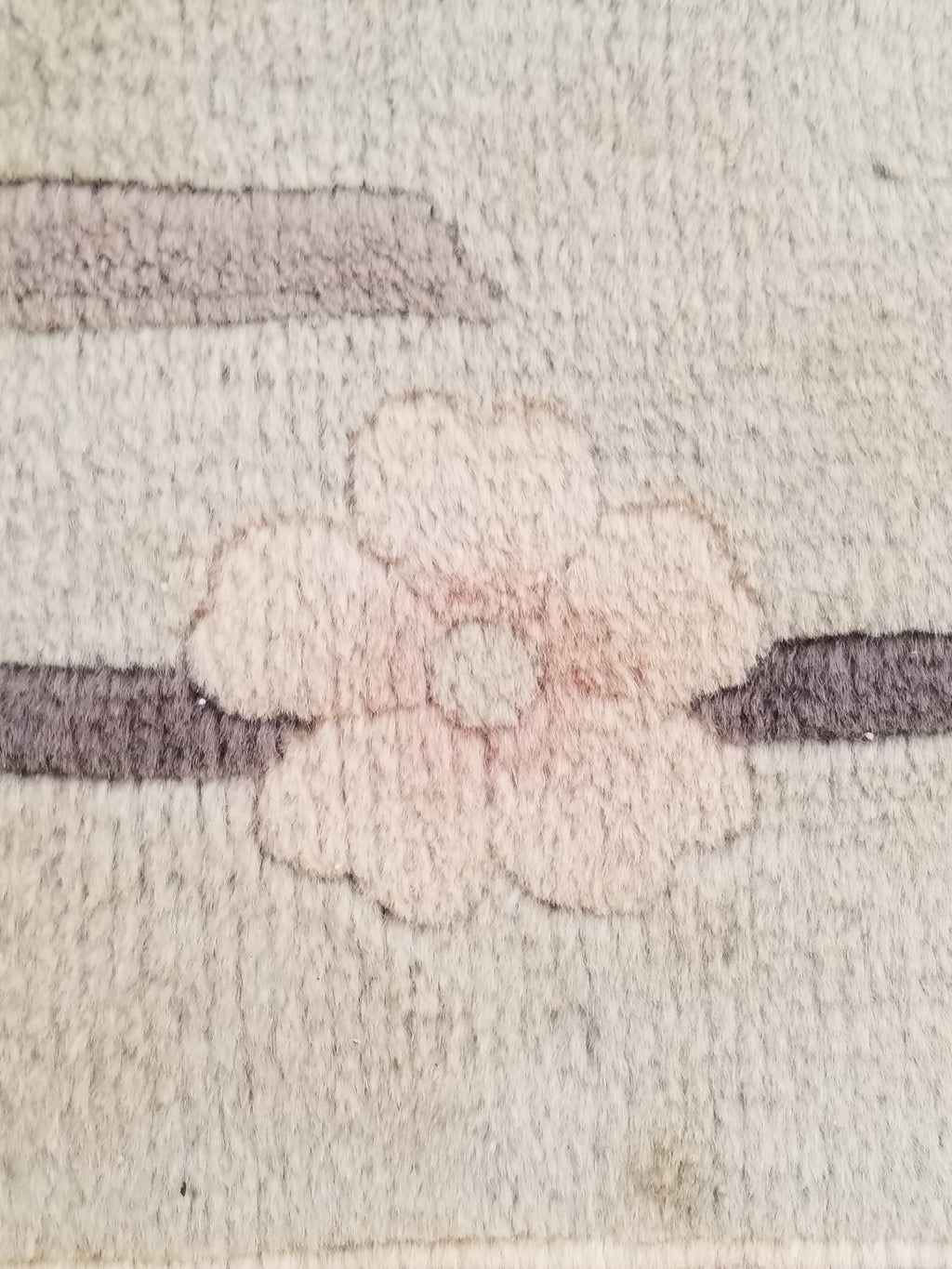 Vintage Traditional Handmade Chinese Silk Floral Beige Rug 198x137cm
