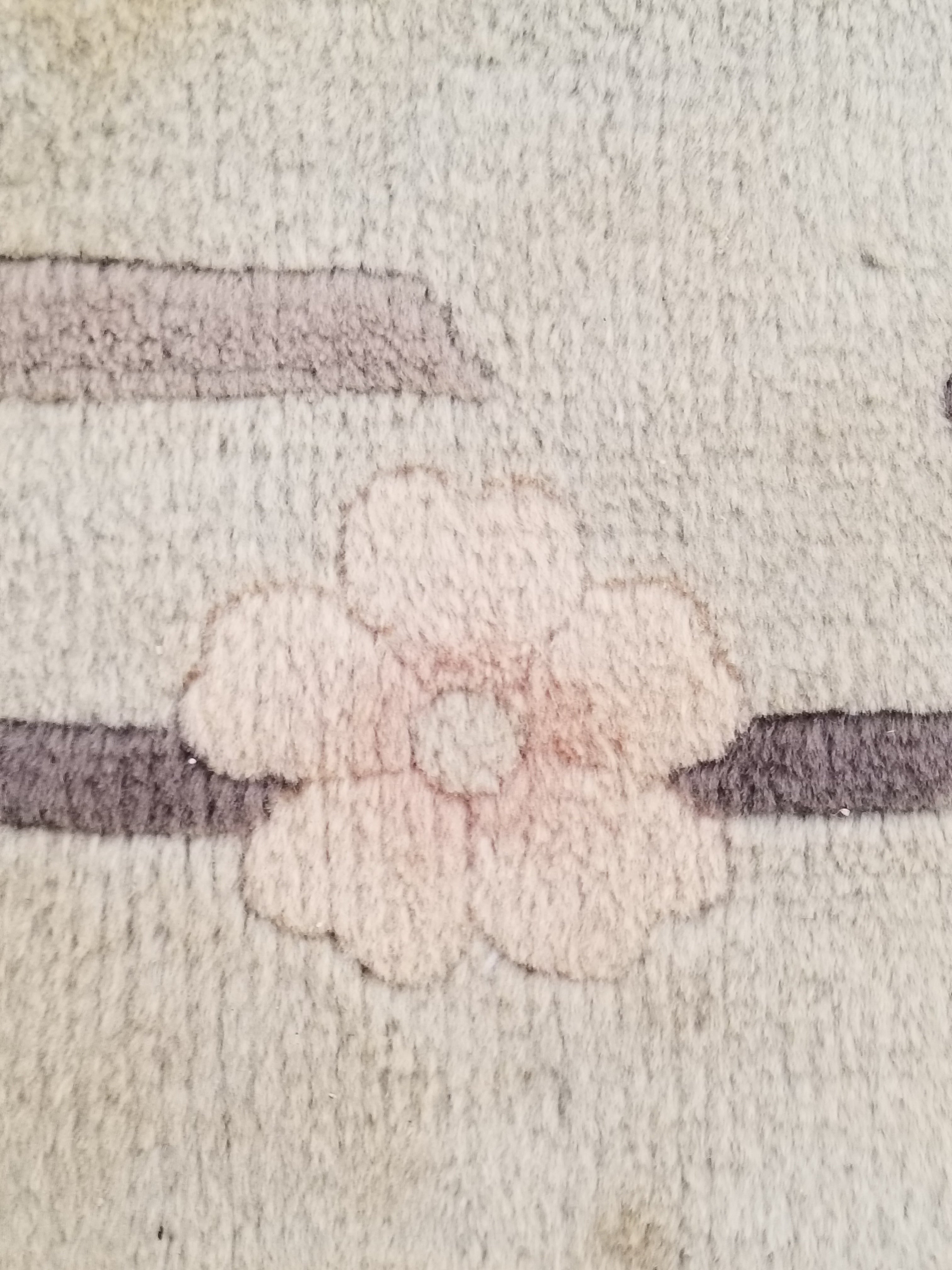 Vintage Traditional Handmade Chinese Silk Floral Beige Rug 198x137cm
