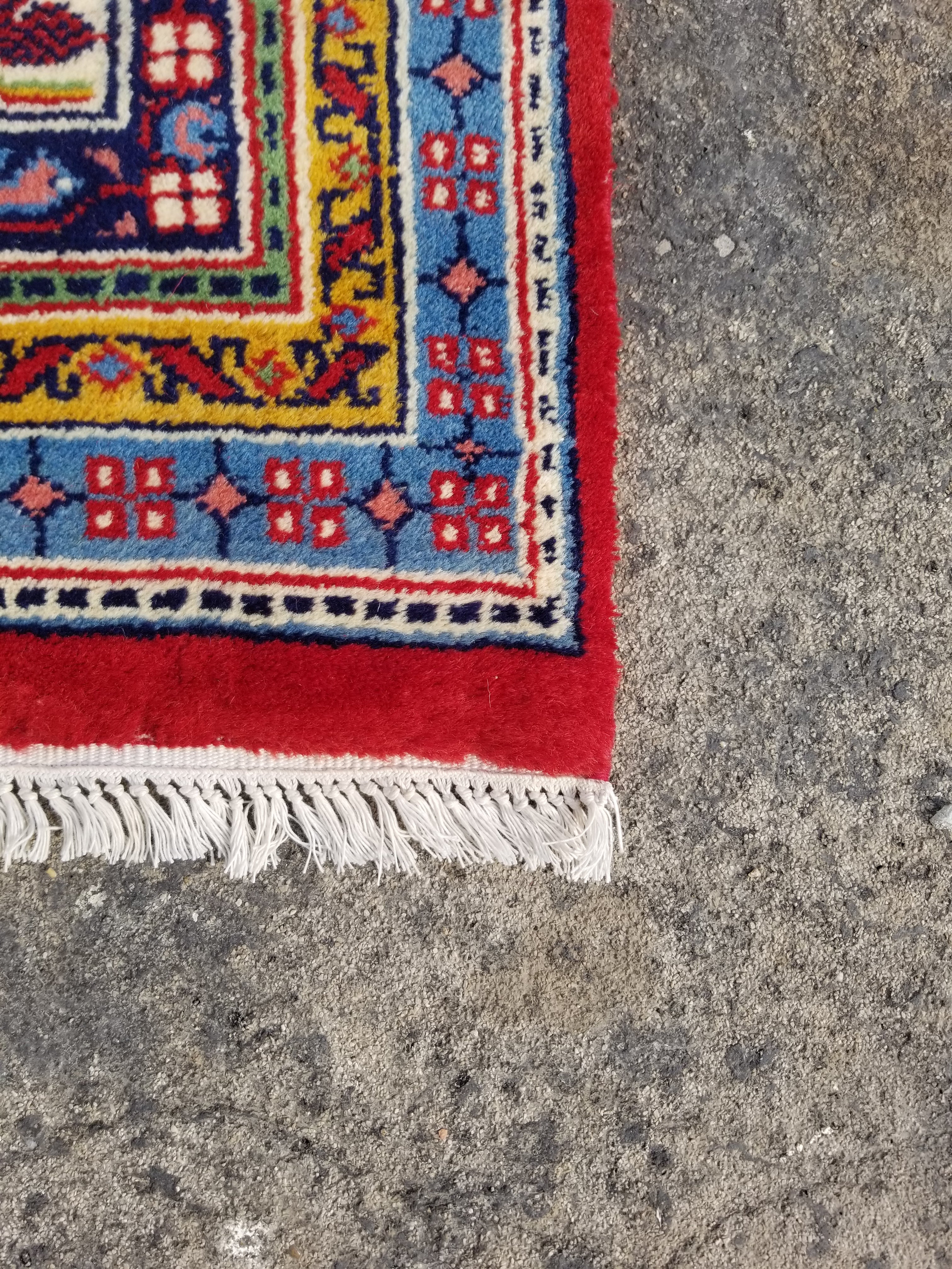 Vintage Traditional Handmade Saraband Mir Wool Multicolor Rug 299x183cm