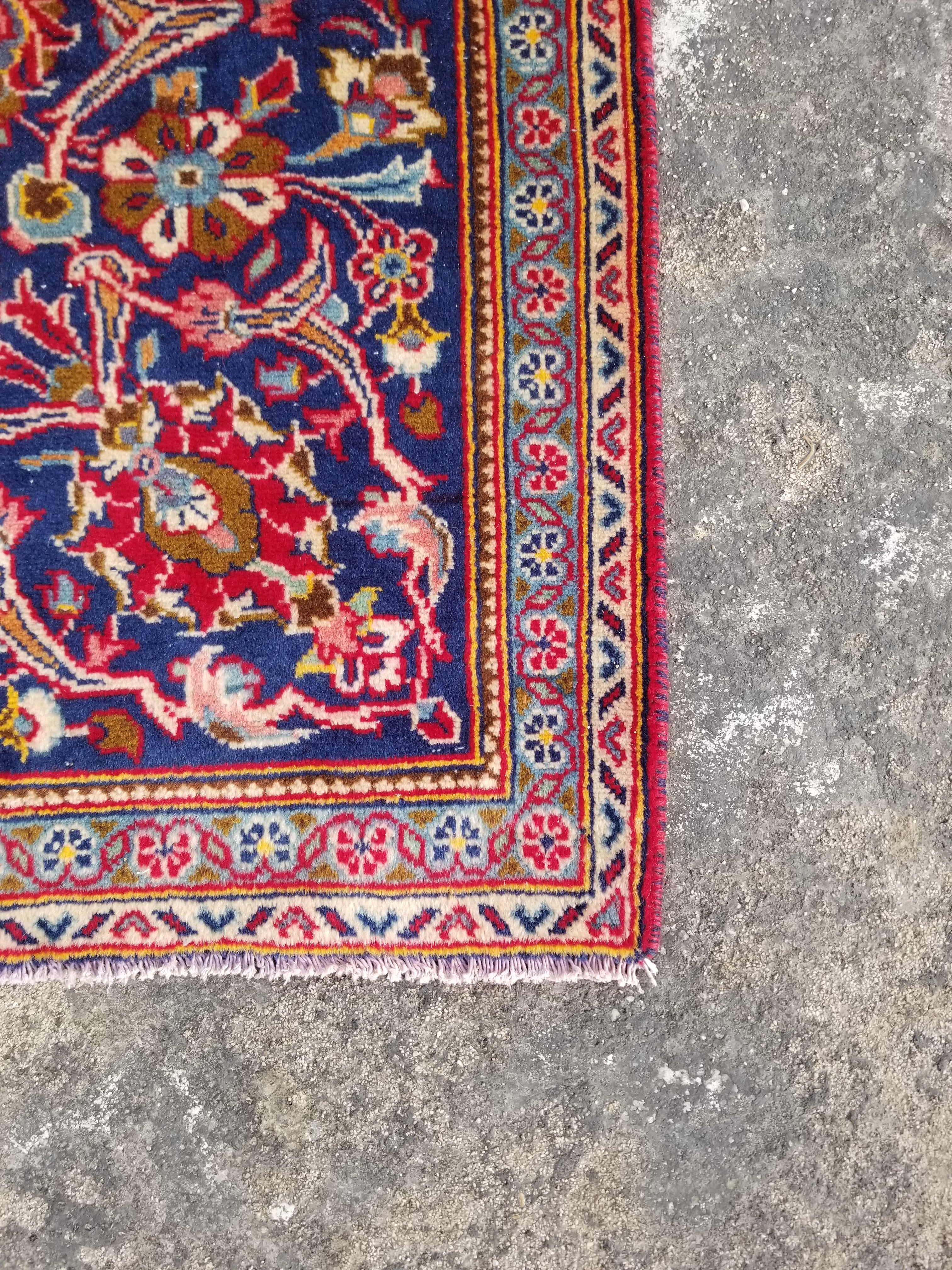 Vintage Traditional Handmade Oriental Wool Multicolor Rug 295x201cm
