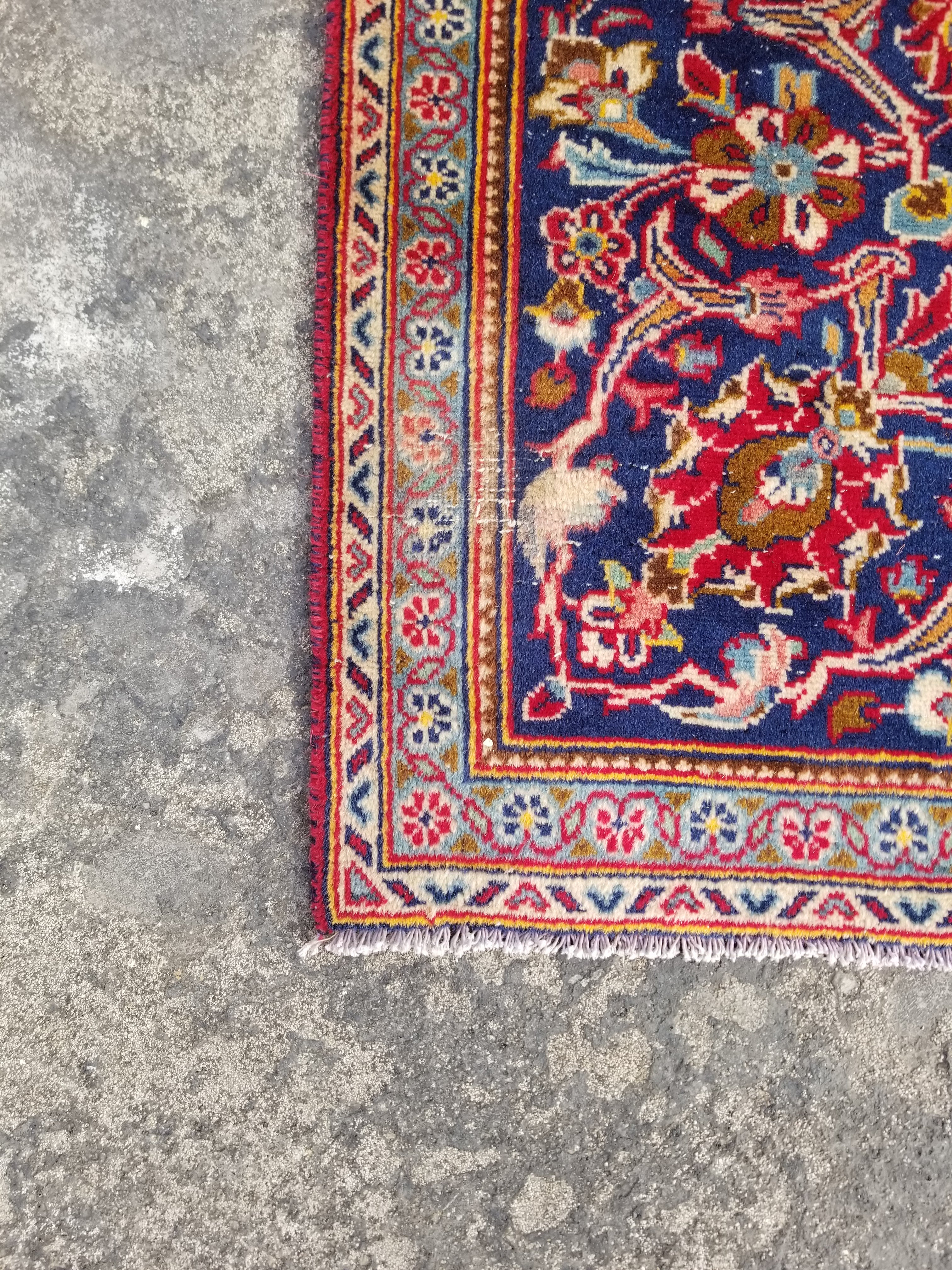 Vintage Traditional Handmade Oriental Wool Multicolor Rug 295x201cm