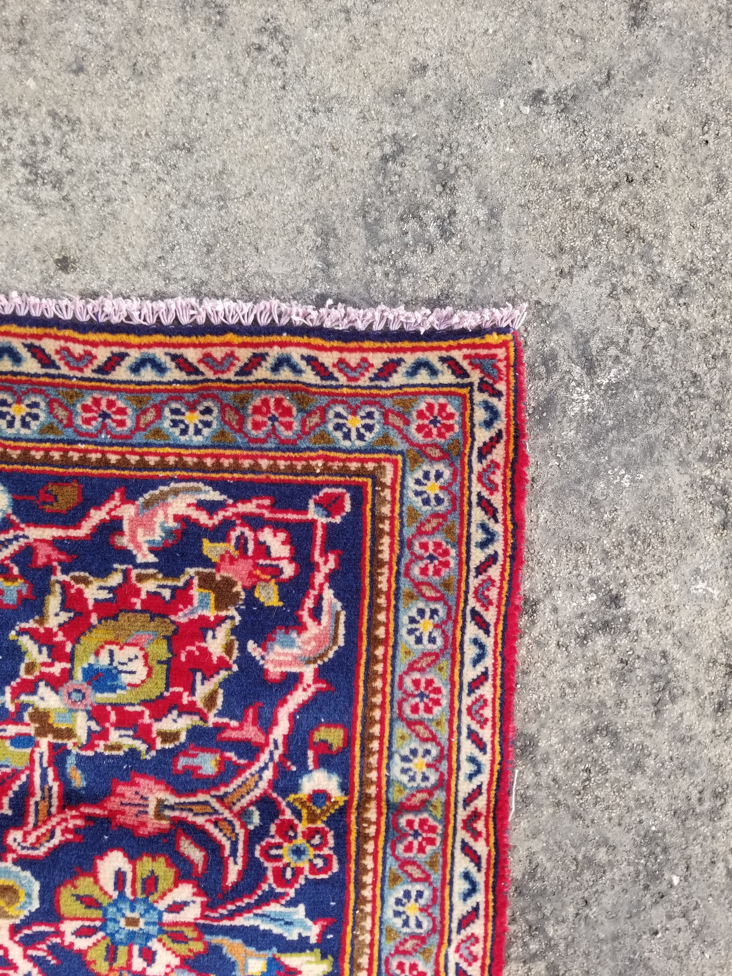 Vintage Traditional Handmade Oriental Wool Multicolor Rug 295x201cm