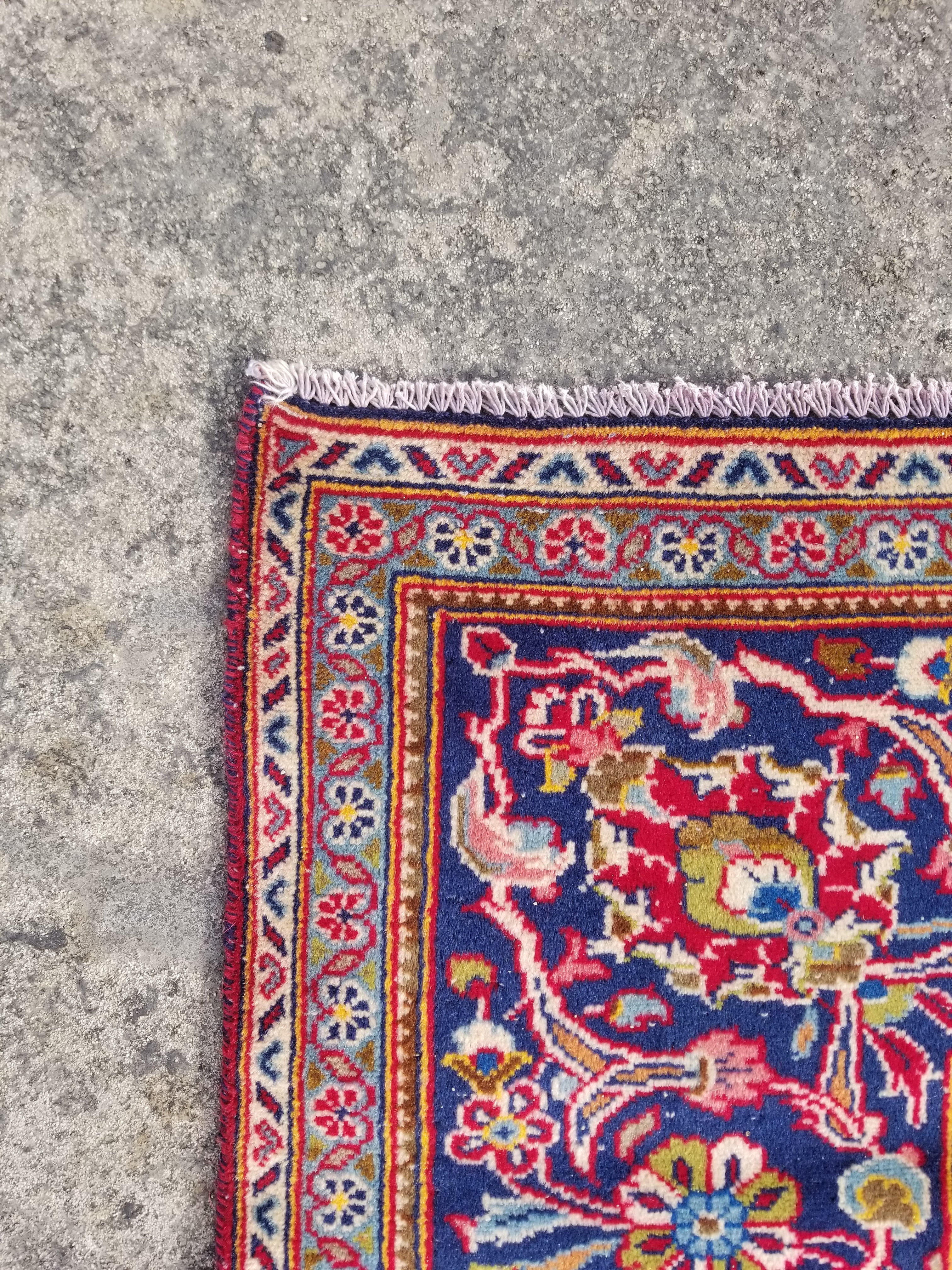 Vintage Traditional Handmade Oriental Wool Multicolor Rug 295x201cm