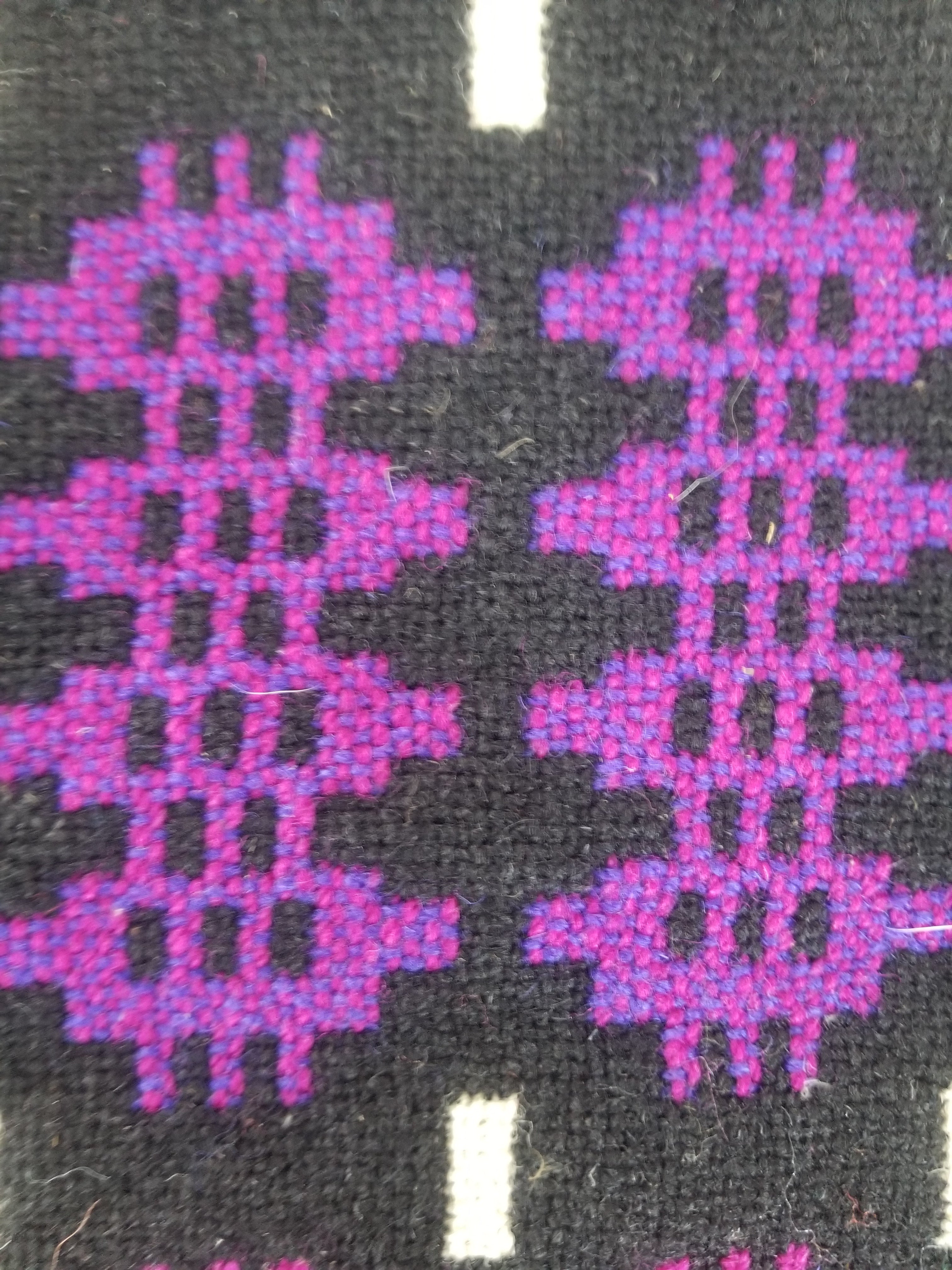 Vintage Welsh Wool Tapestry Blanket Reversible 240x160cm
