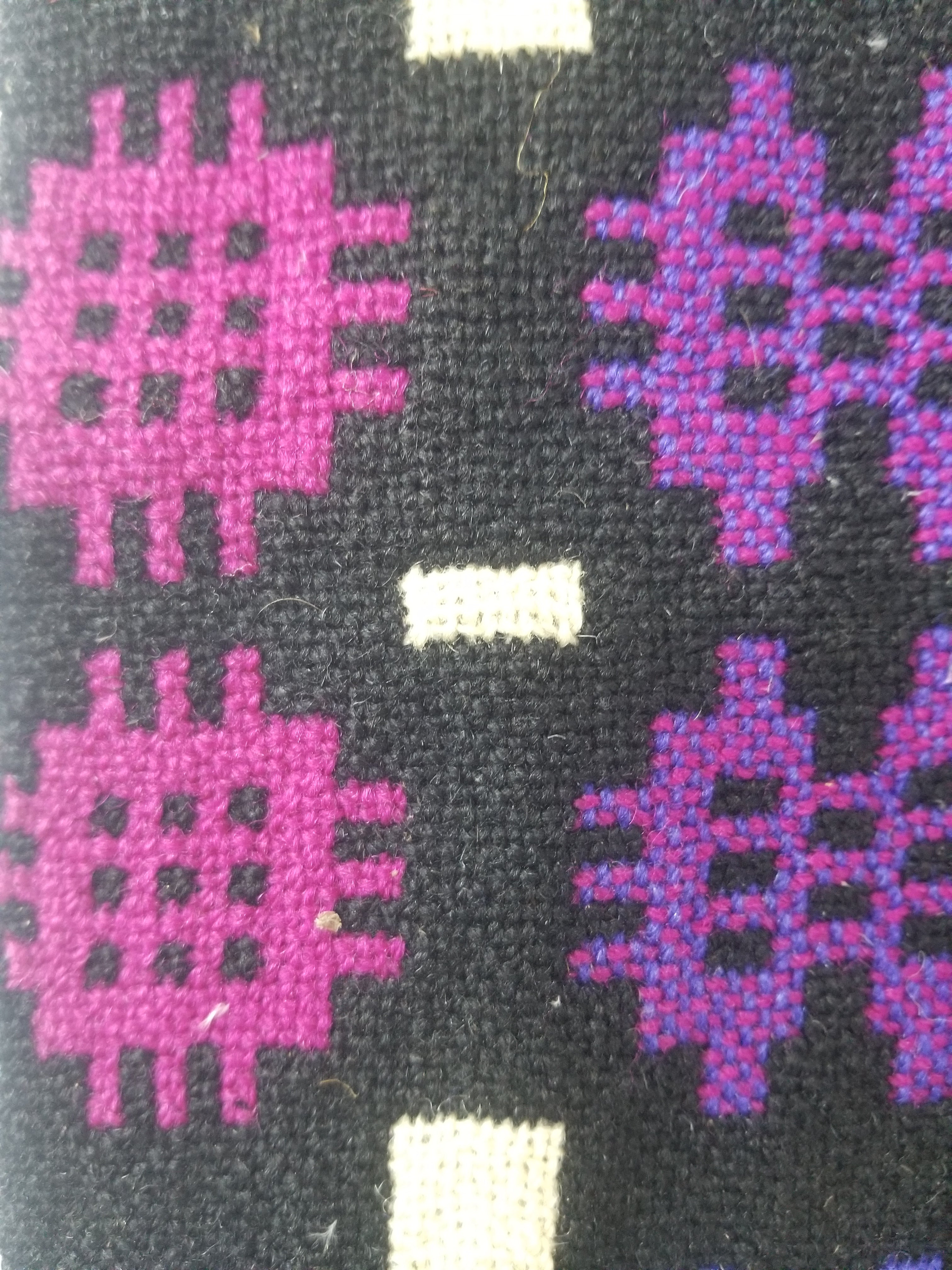 Vintage Welsh Wool Tapestry Blanket Reversible 240x160cm