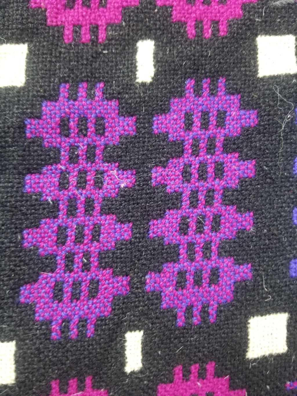 Vintage Welsh Wool Tapestry Blanket Reversible 240x160cm