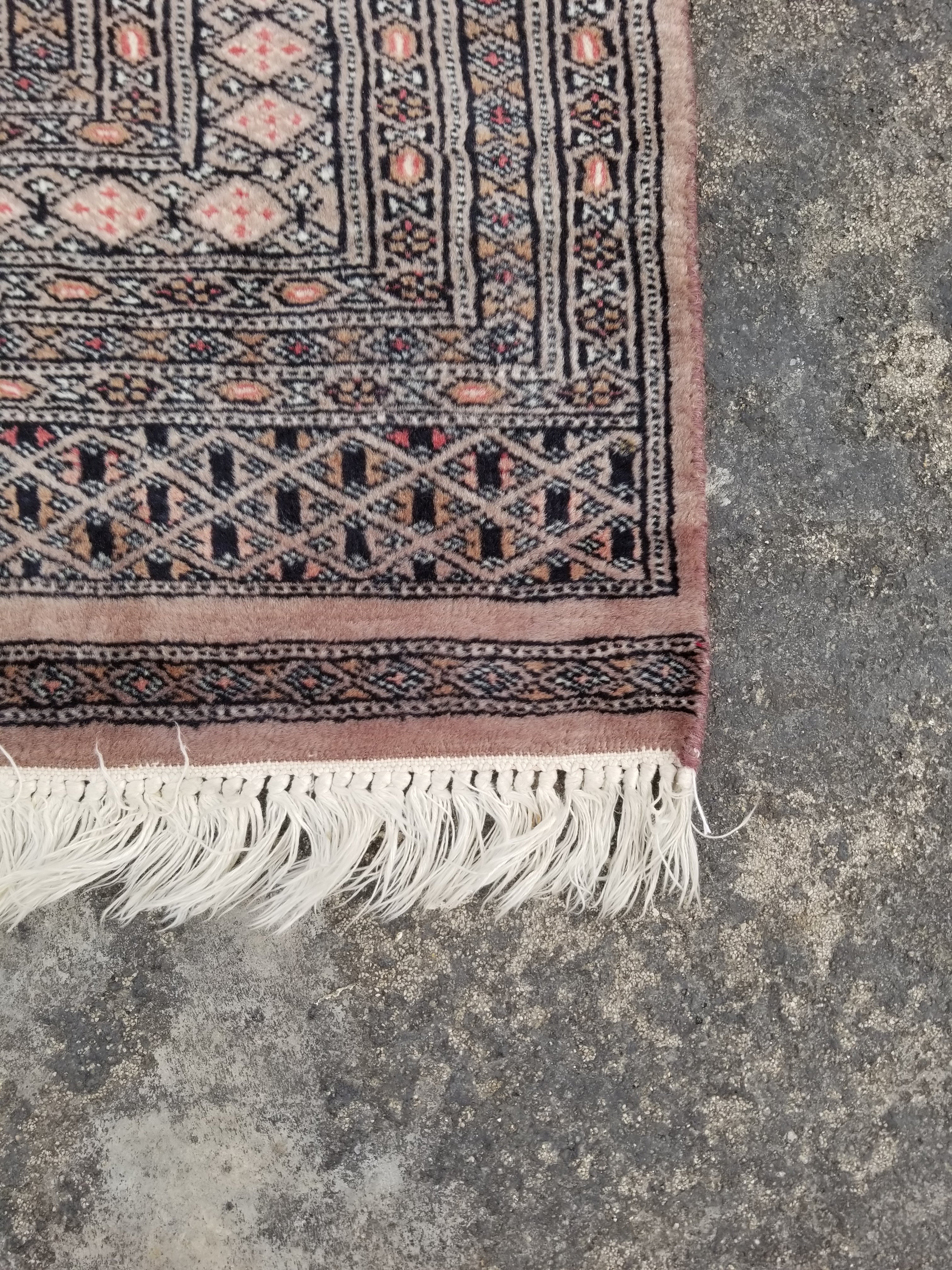 Vintage Traditional Handmade Pakistani Bokhara Wool Multicolor Rug 173x97cm