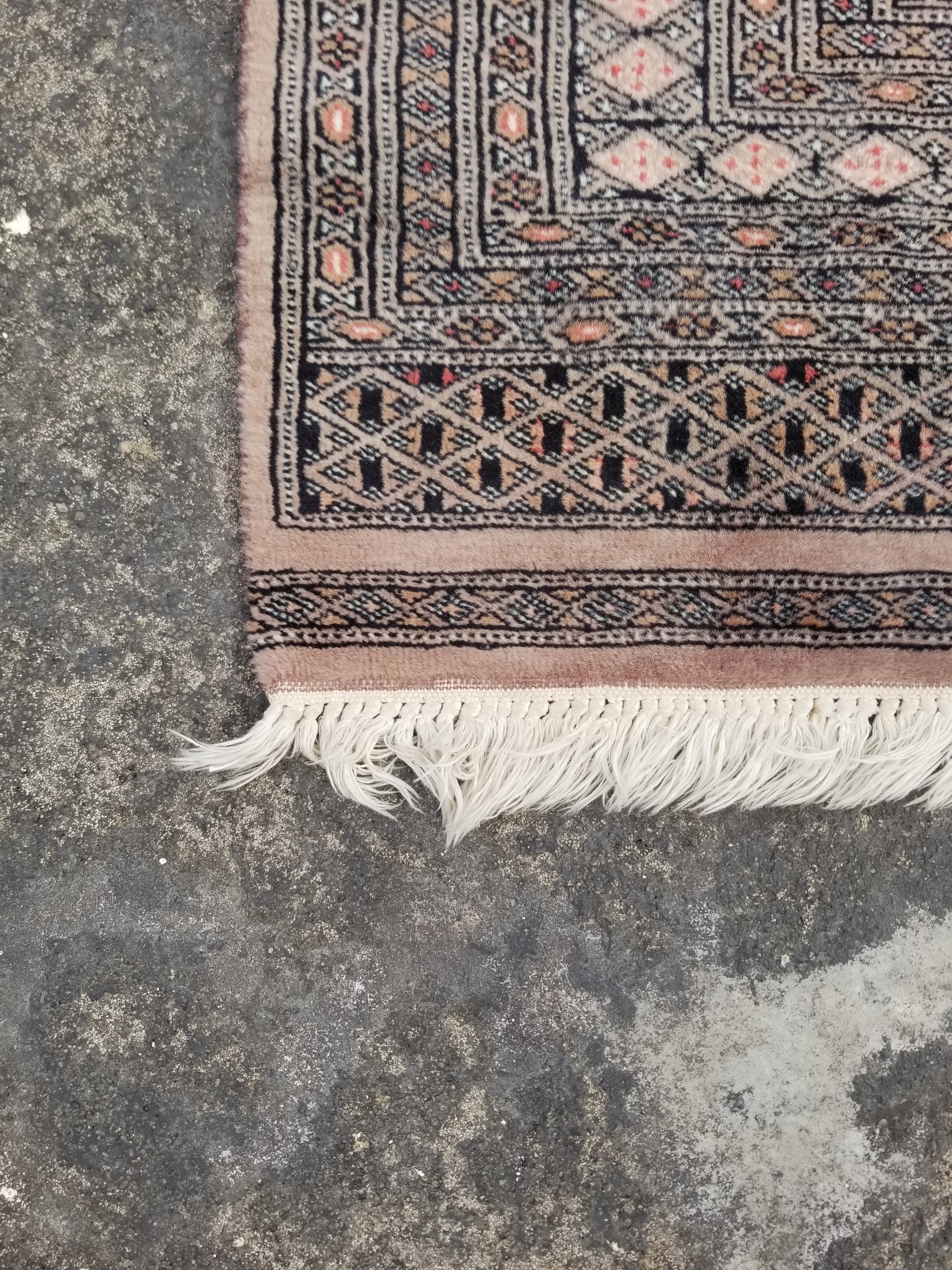 Vintage Traditional Handmade Pakistani Bokhara Wool Multicolor Rug 173x97cm