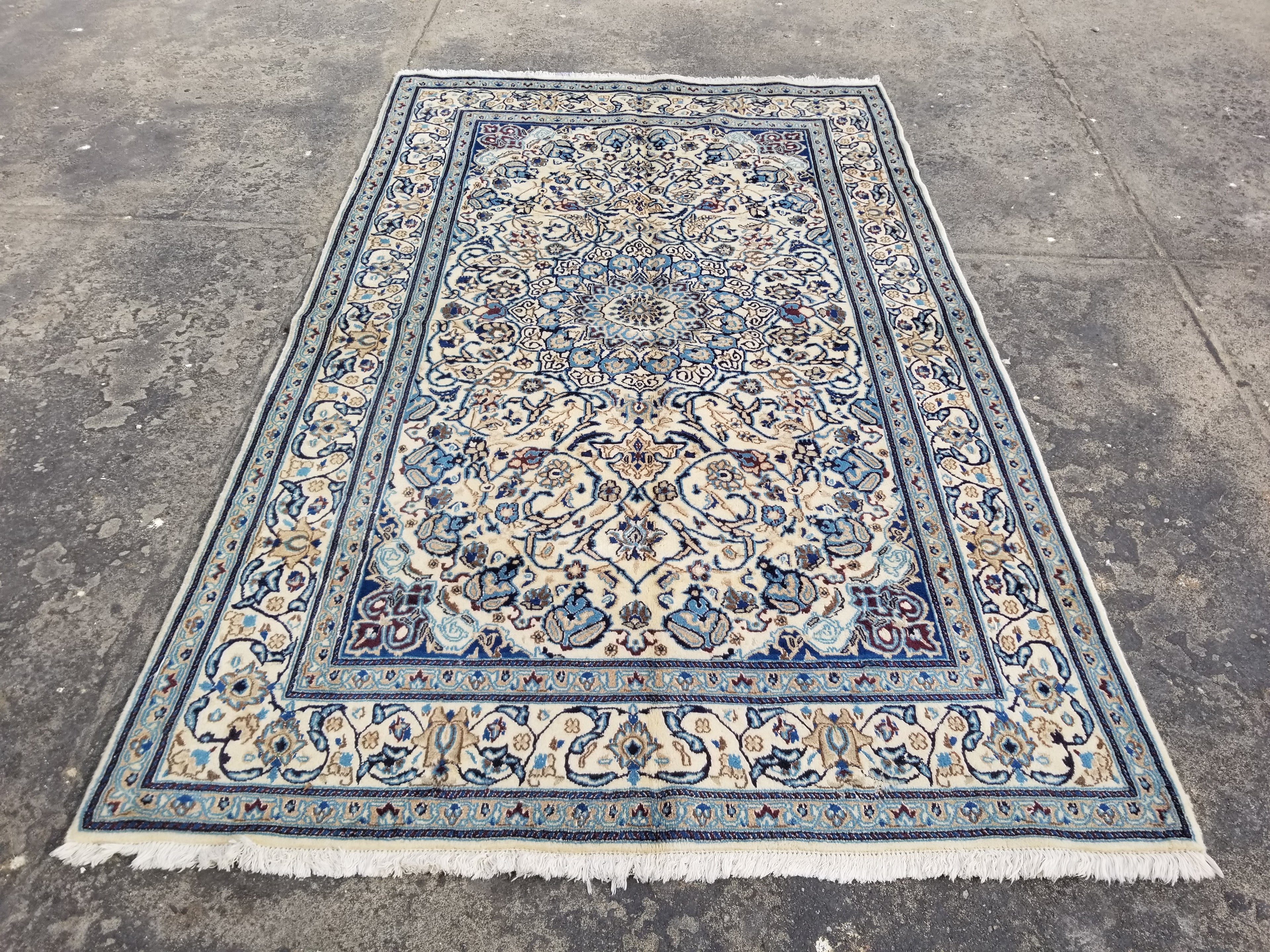 Vintage Traditional Handmade Oriental Wool Multicolor Rug 259x160cm