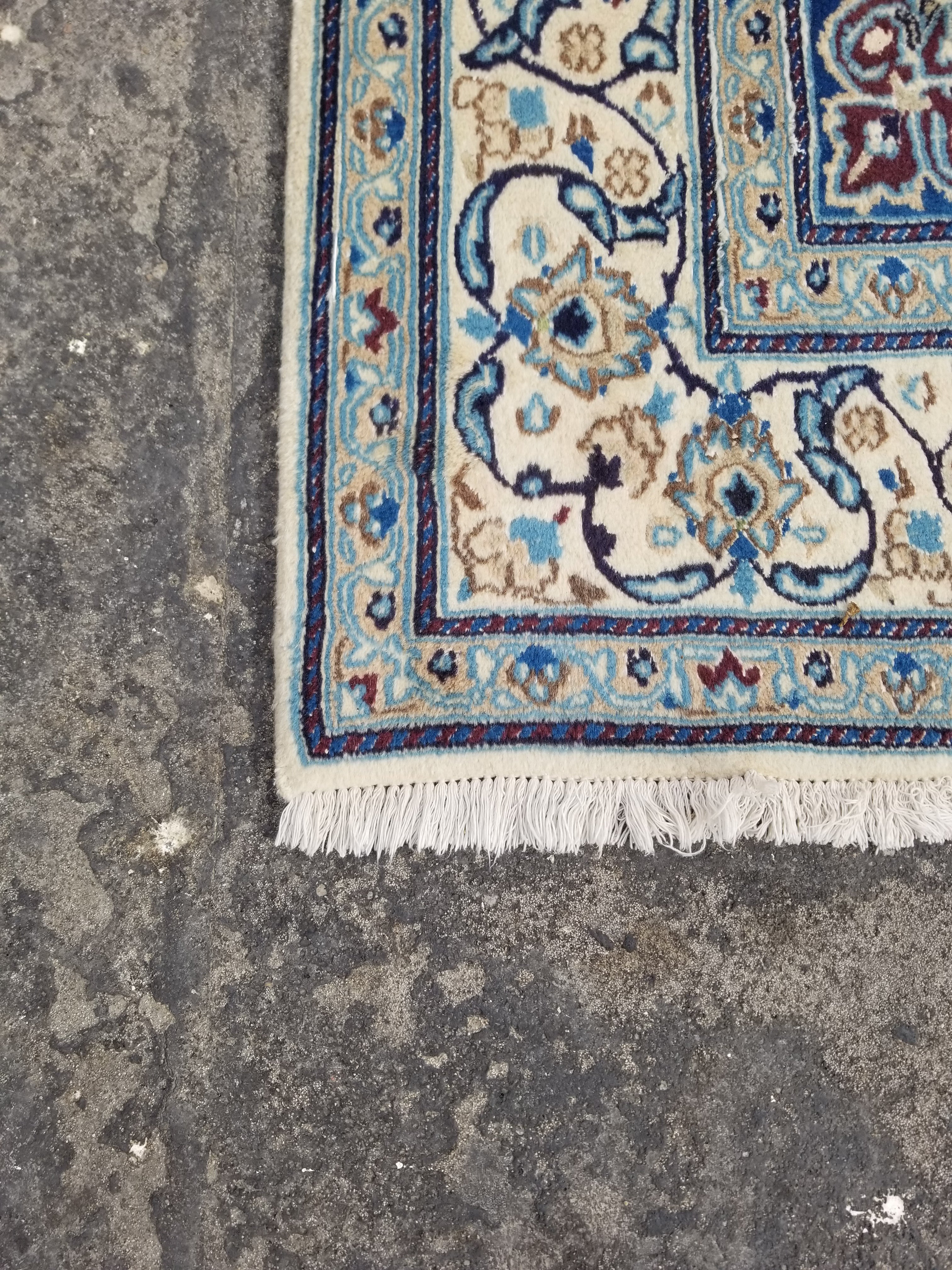 Vintage Traditional Handmade Oriental Wool Multicolor Rug 259x160cm