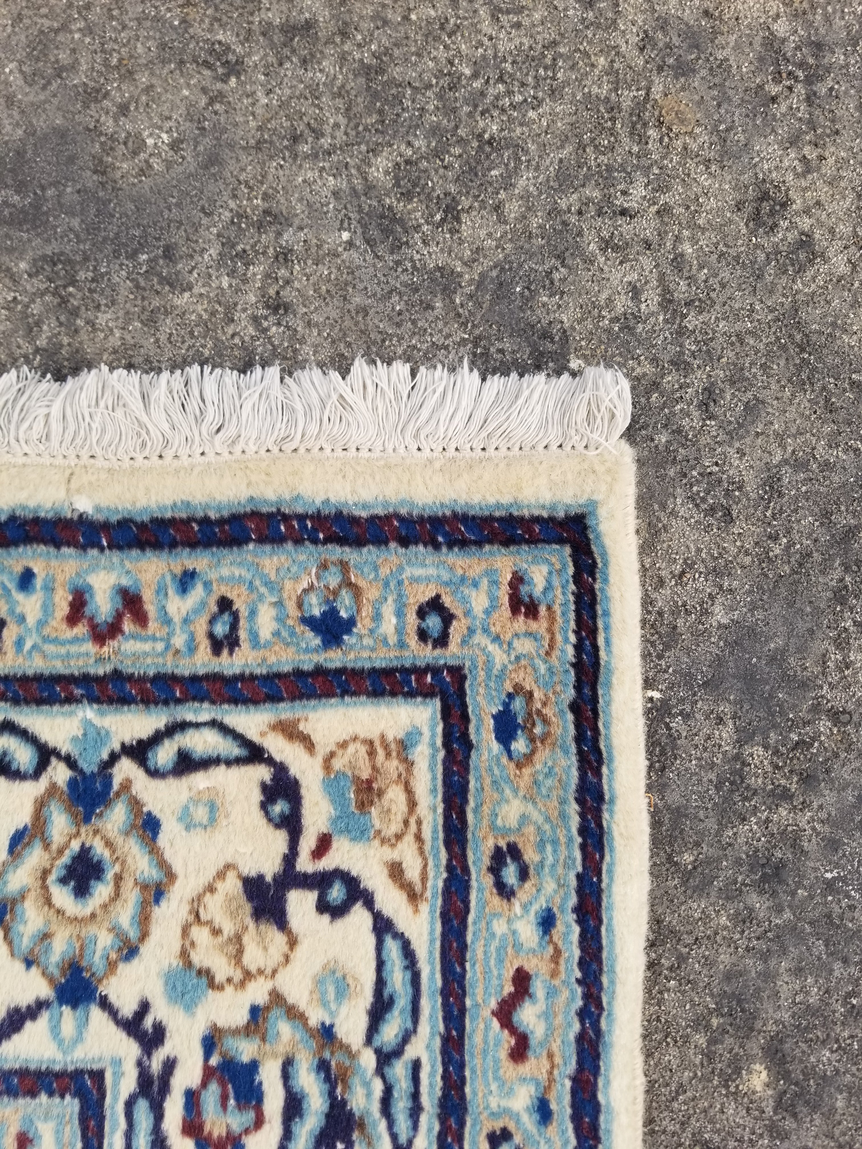 Vintage Traditional Handmade Oriental Wool Multicolor Rug 259x160cm