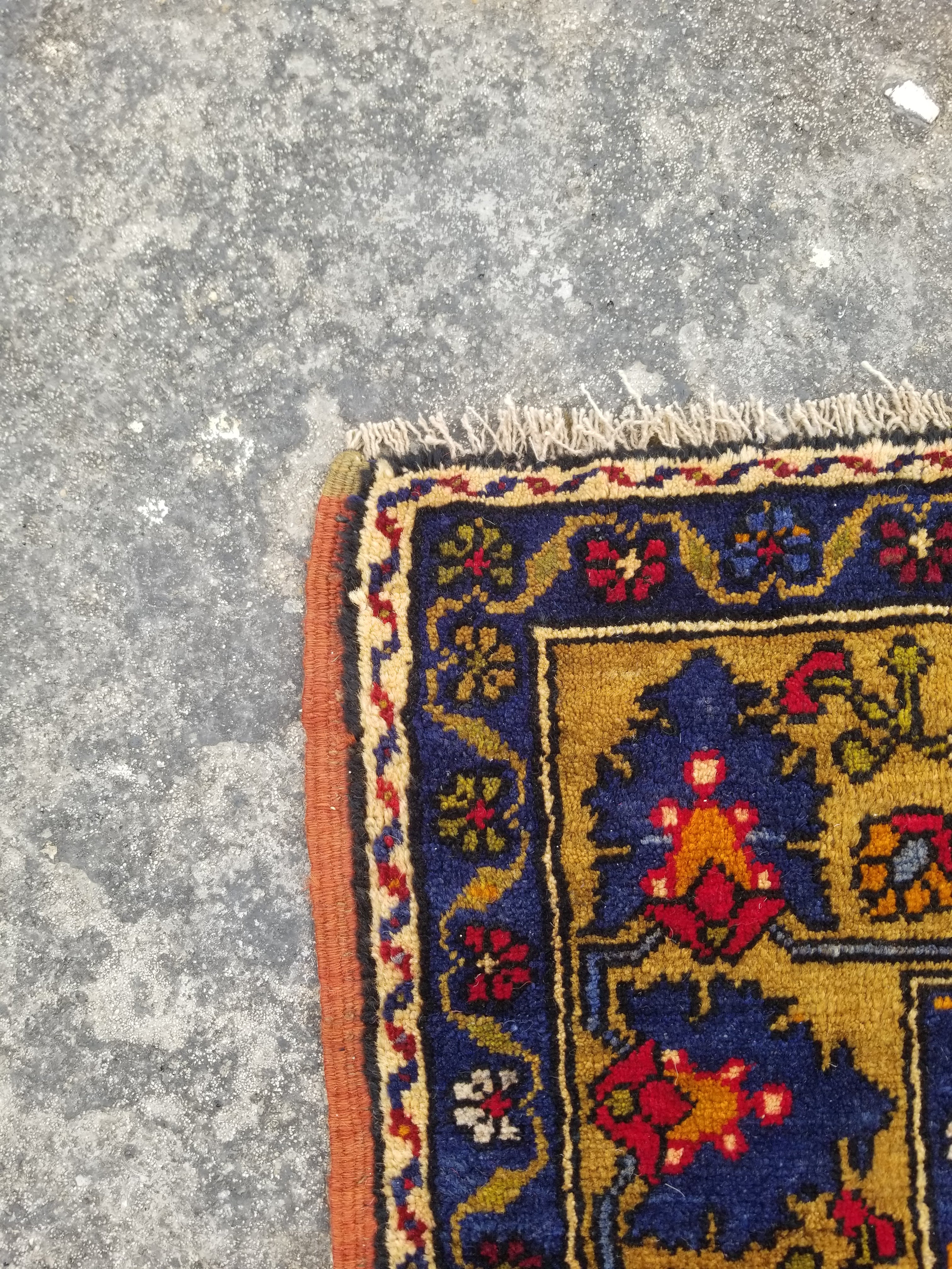 Vintage Traditional Handmade Turkish Wool Multicolor Rug 279x168cm