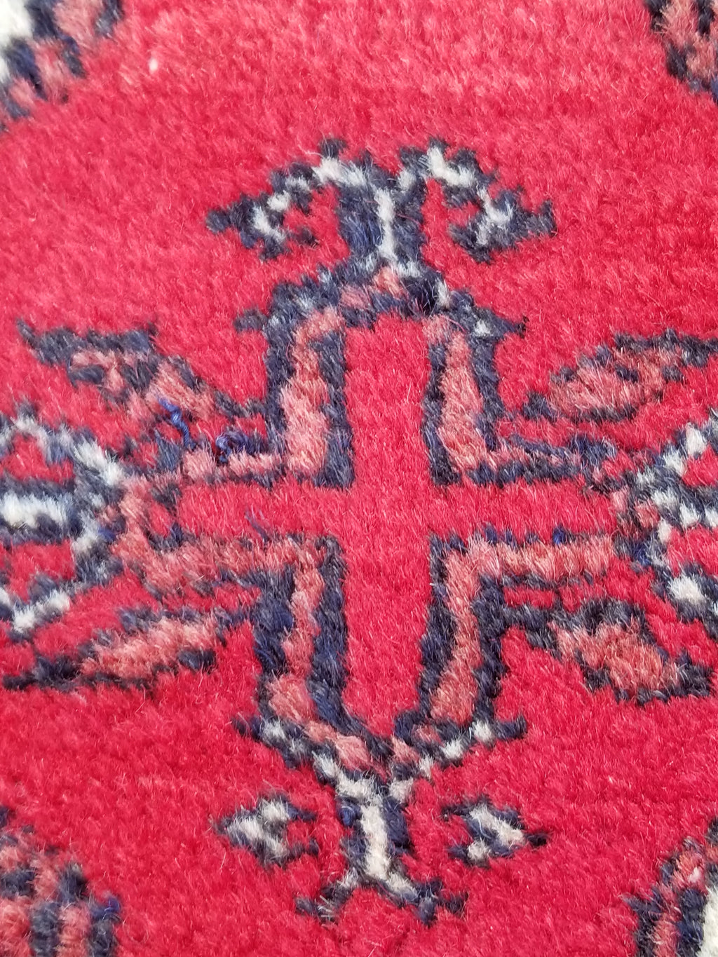 Distressed Antique Handmade Afghan Turkomen Wool Multicolor Rug 287x188cm
