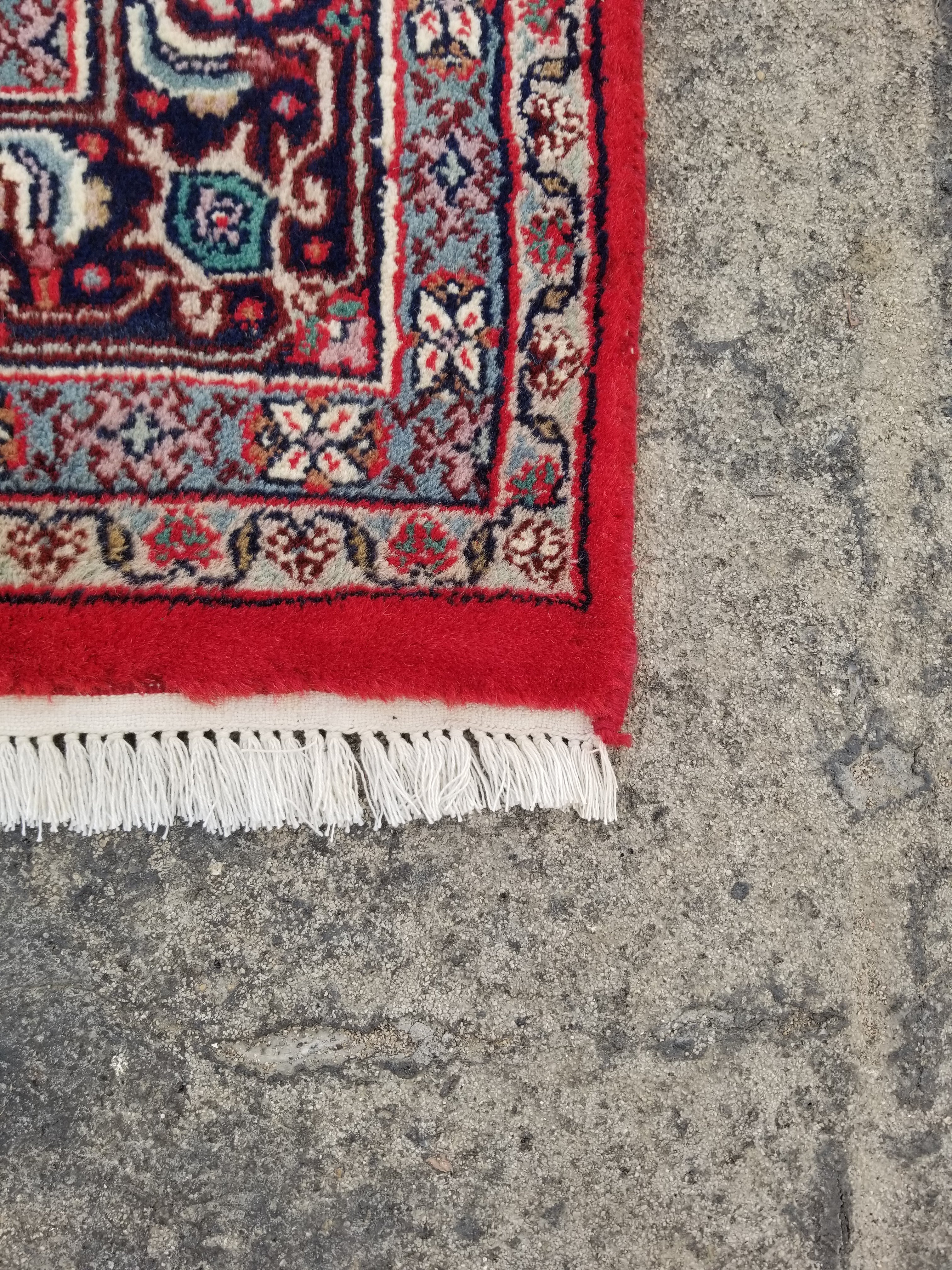 Vintage Traditional Handmade Bidjar Wool Multicolor Rug 231x162cm