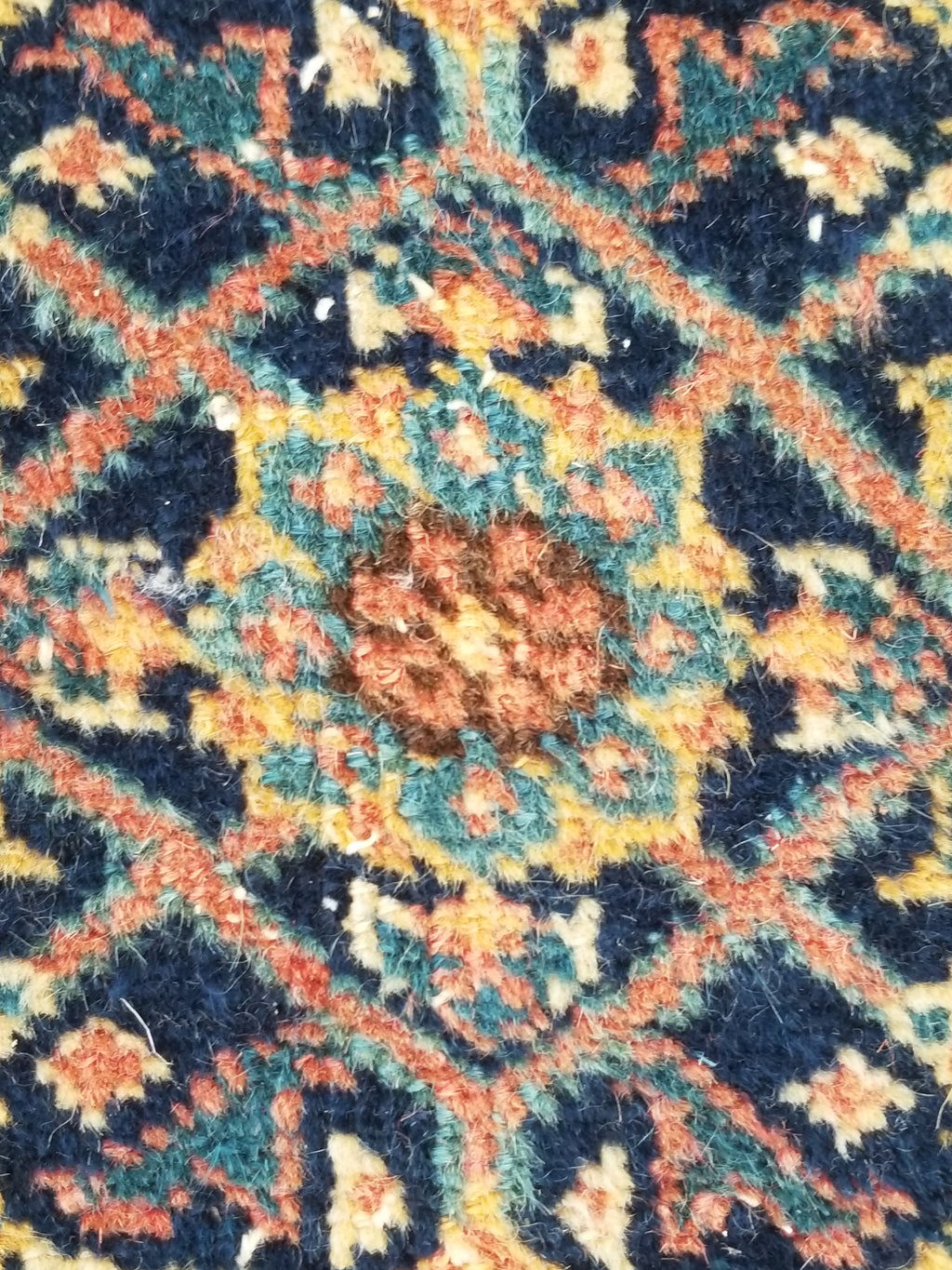 Distressed Antique Traditional Handmade Indian Agra Wool Multicolor Rug 330x246