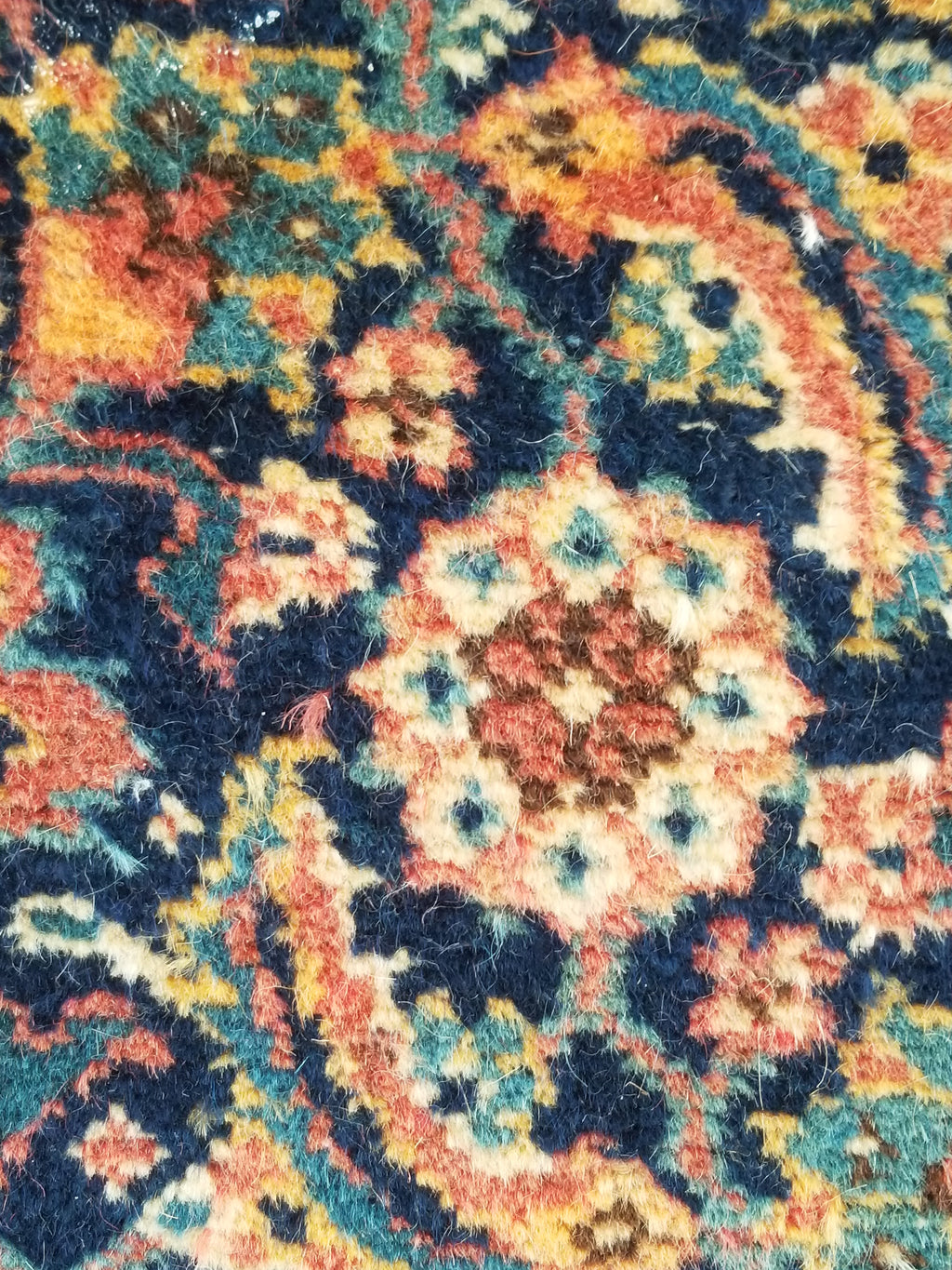 Distressed Antique Traditional Handmade Indian Agra Wool Multicolor Rug 330x246