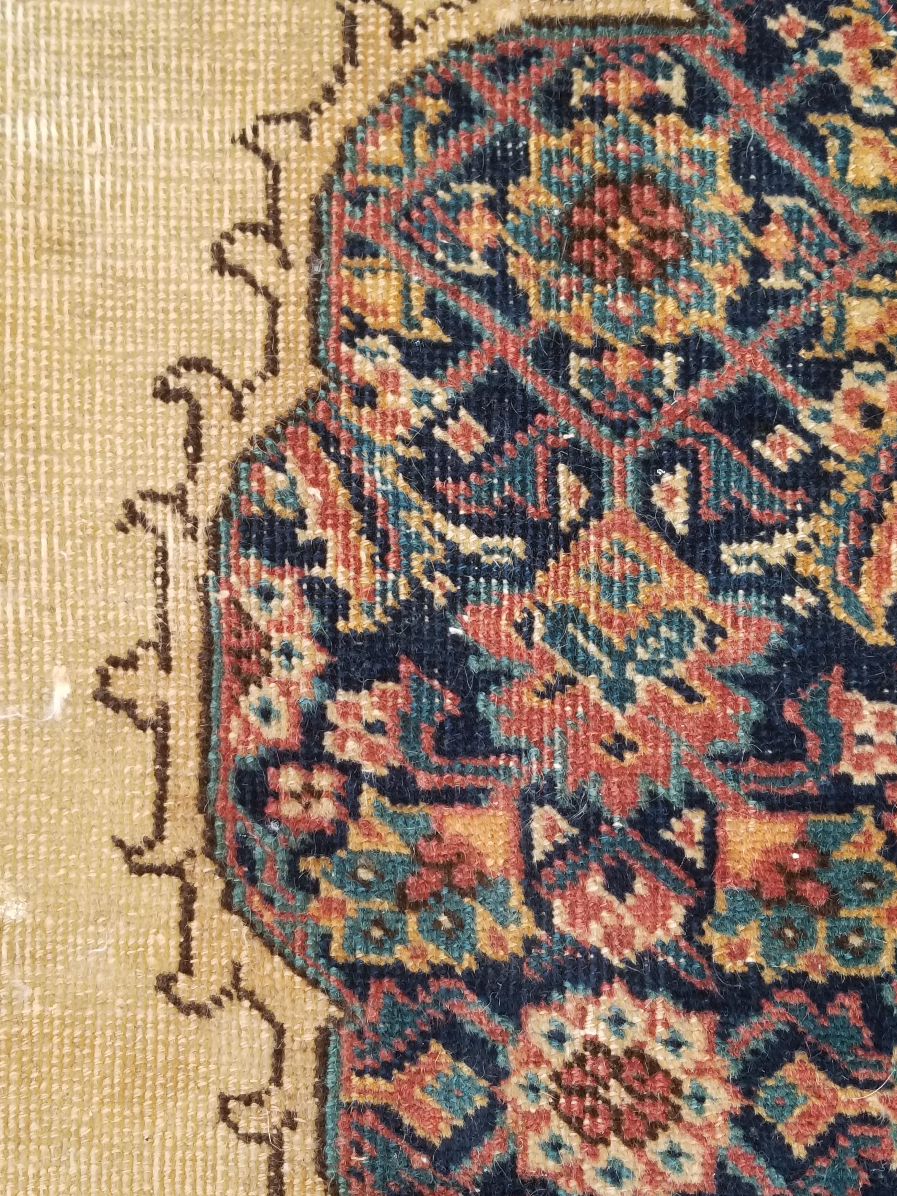 Distressed Antique Traditional Handmade Indian Agra Wool Multicolor Rug 330x246