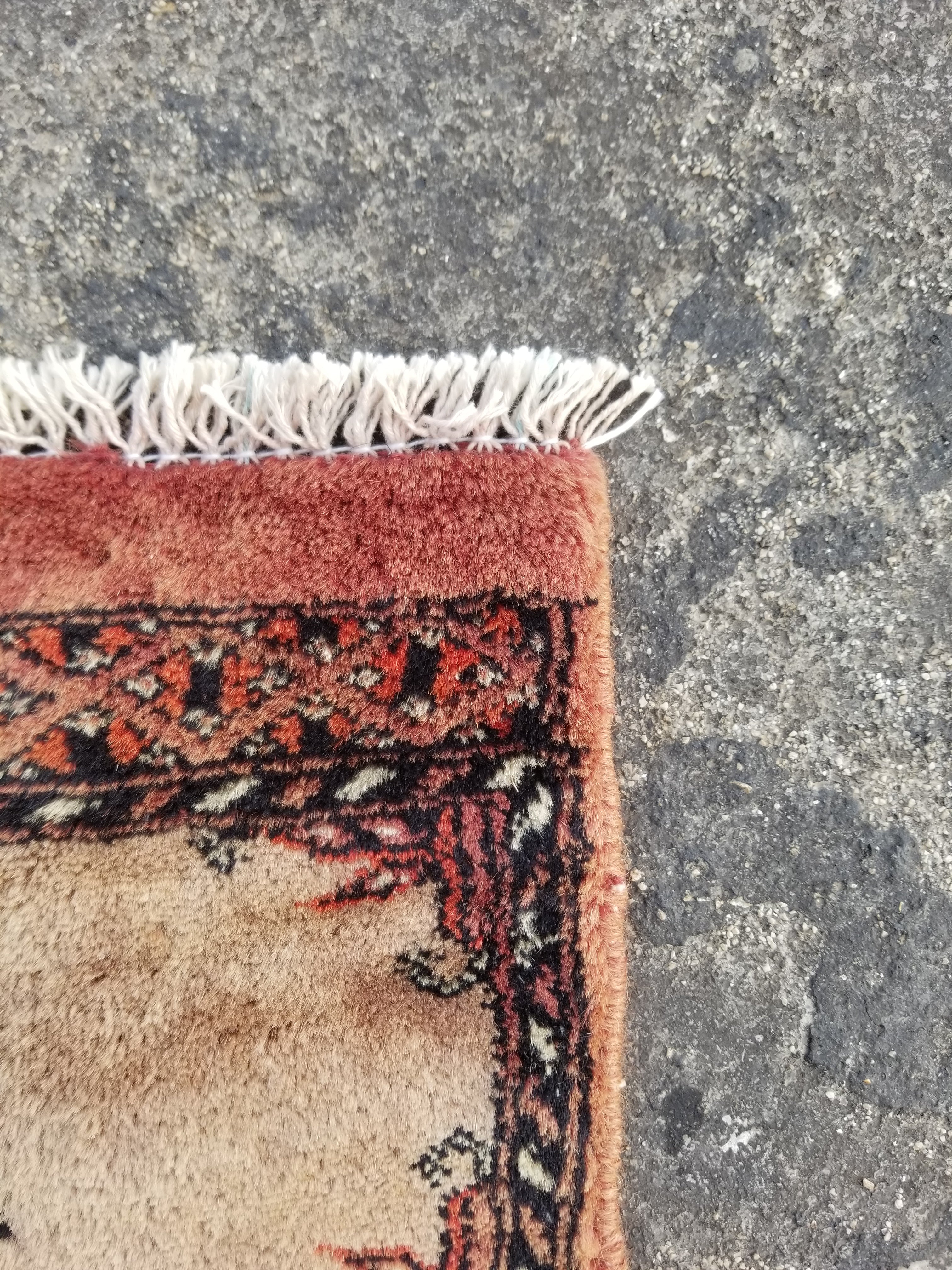 Vintage Traditional Handmade Bokhara Style Wool Multicolor Runner 114x35cm